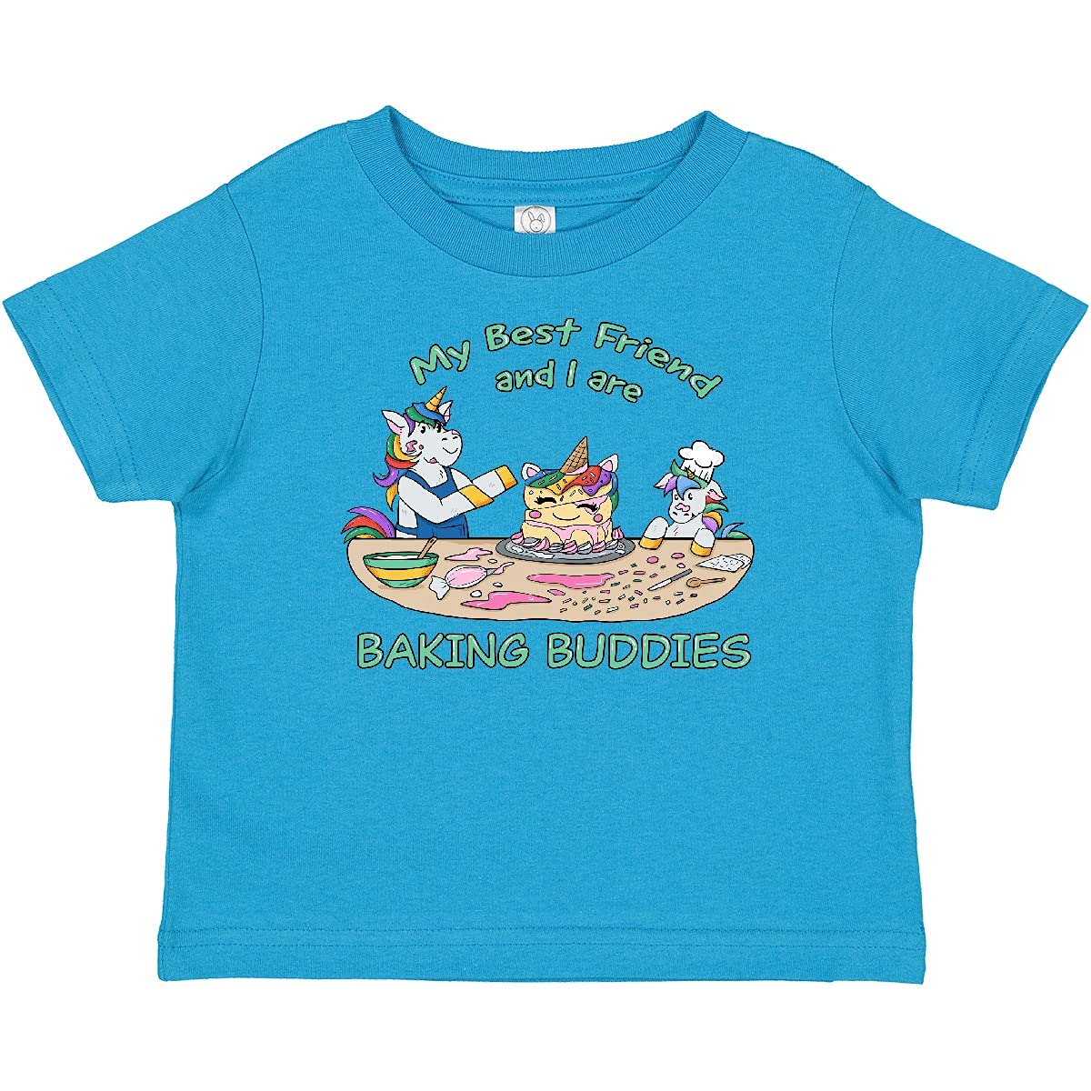Inktastic My Best Friend and I are Baking Buddies Baby T-Shirt - Perfect for Baking Parties and Family Fun