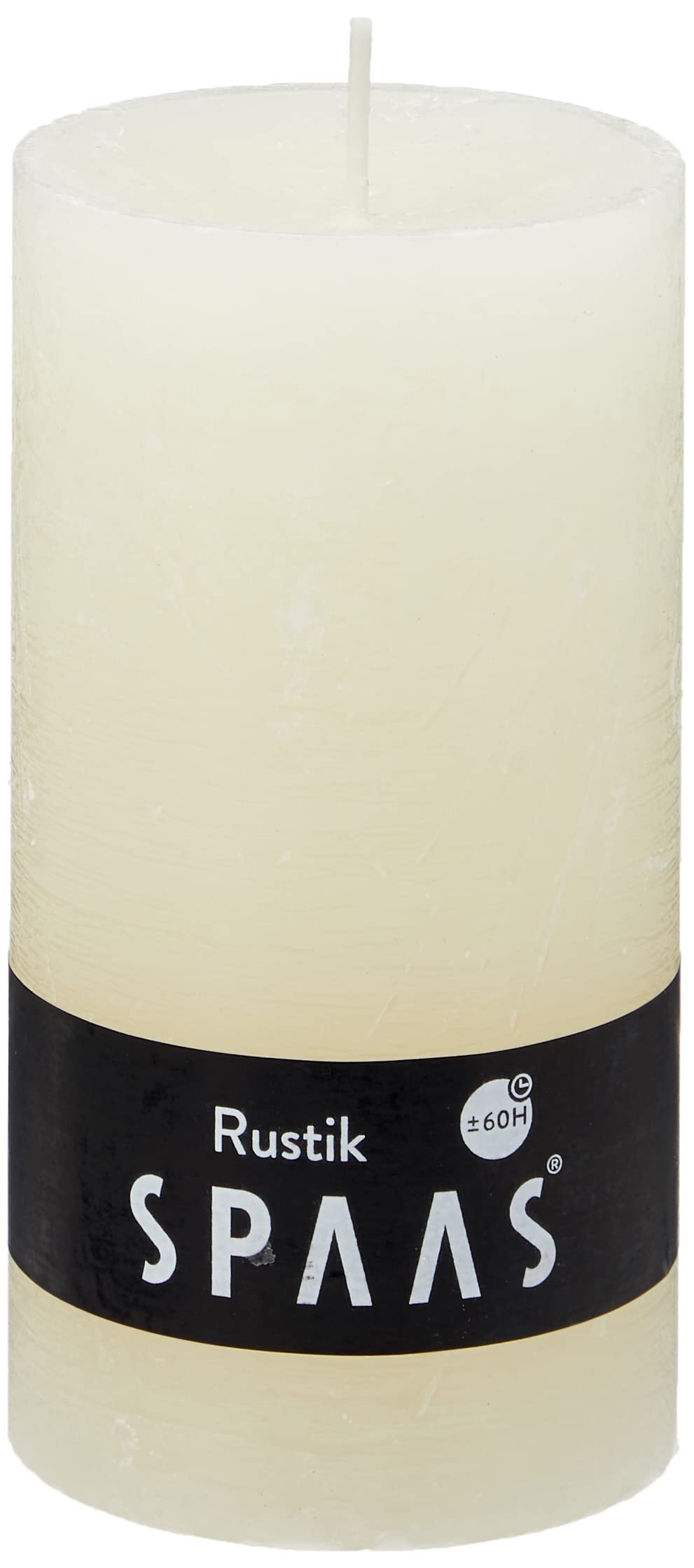 8 Unscented Ivory Pillar Candles - 70mm x 130mm Rustic Paraffin Wax Candles for Weddings, Home Decor & Romantic Ambiance