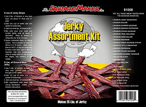 Best Jerky Seasoning Assortment Kit for Homemade Beef & Deer - The Sausage Maker | Perfect for Camping, Hiking & Outdoor Adventures