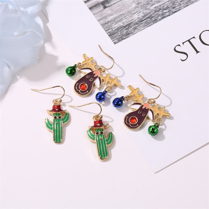 Festive Red Bow Snowflakes Jingle Bell Earrings for Christmas | Holiday Party Jewelry Gift for Women | Perfect for Xmas Celebrations & Winter Gatherings
