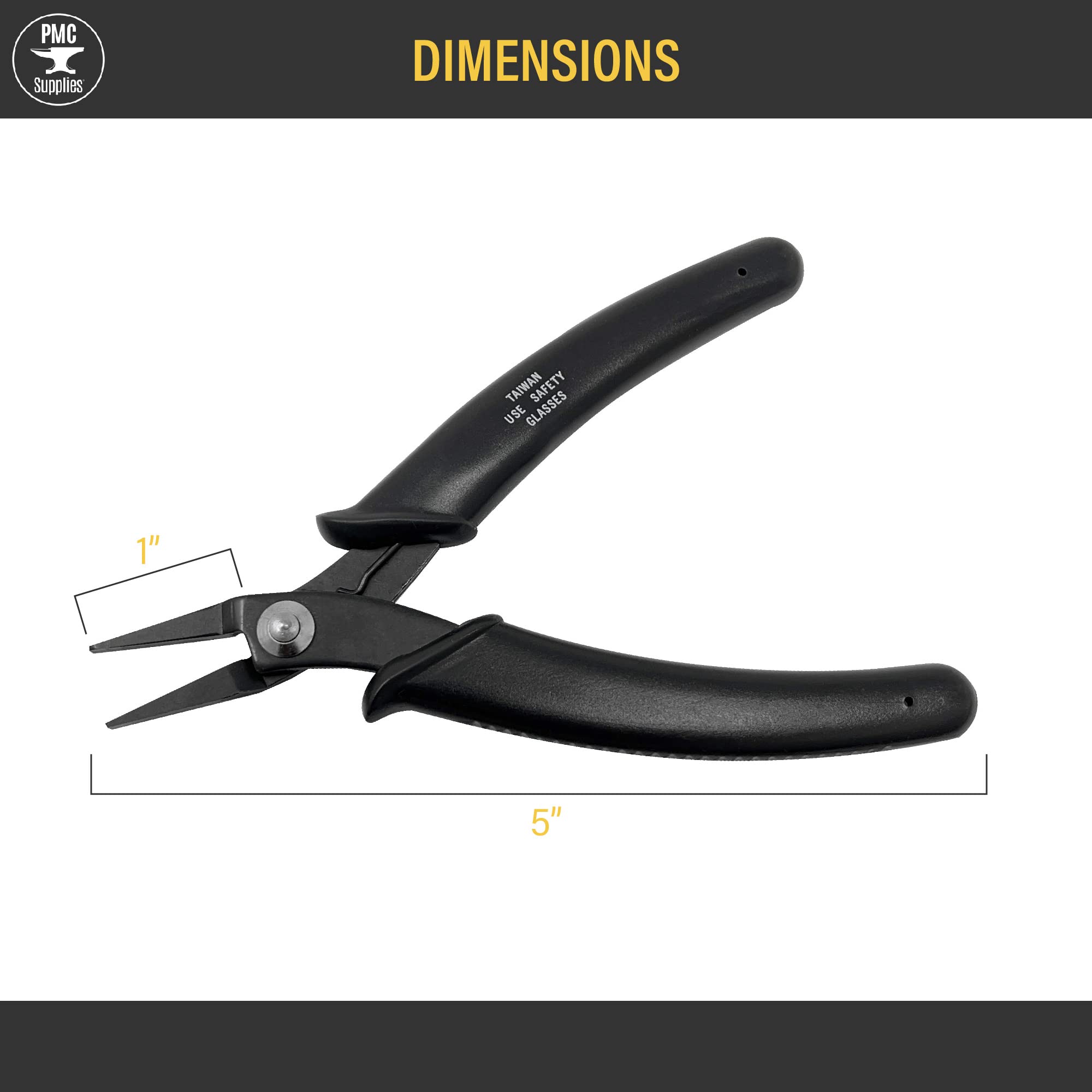 5-Piece Euro Tech Pliers Set - Flat, Round, Chain Nose & Side Cutters - Professional Jewelry Making Tools with Storage Pouch - Perfect for DIY Crafts, Wire Wrapping & Beading Projects