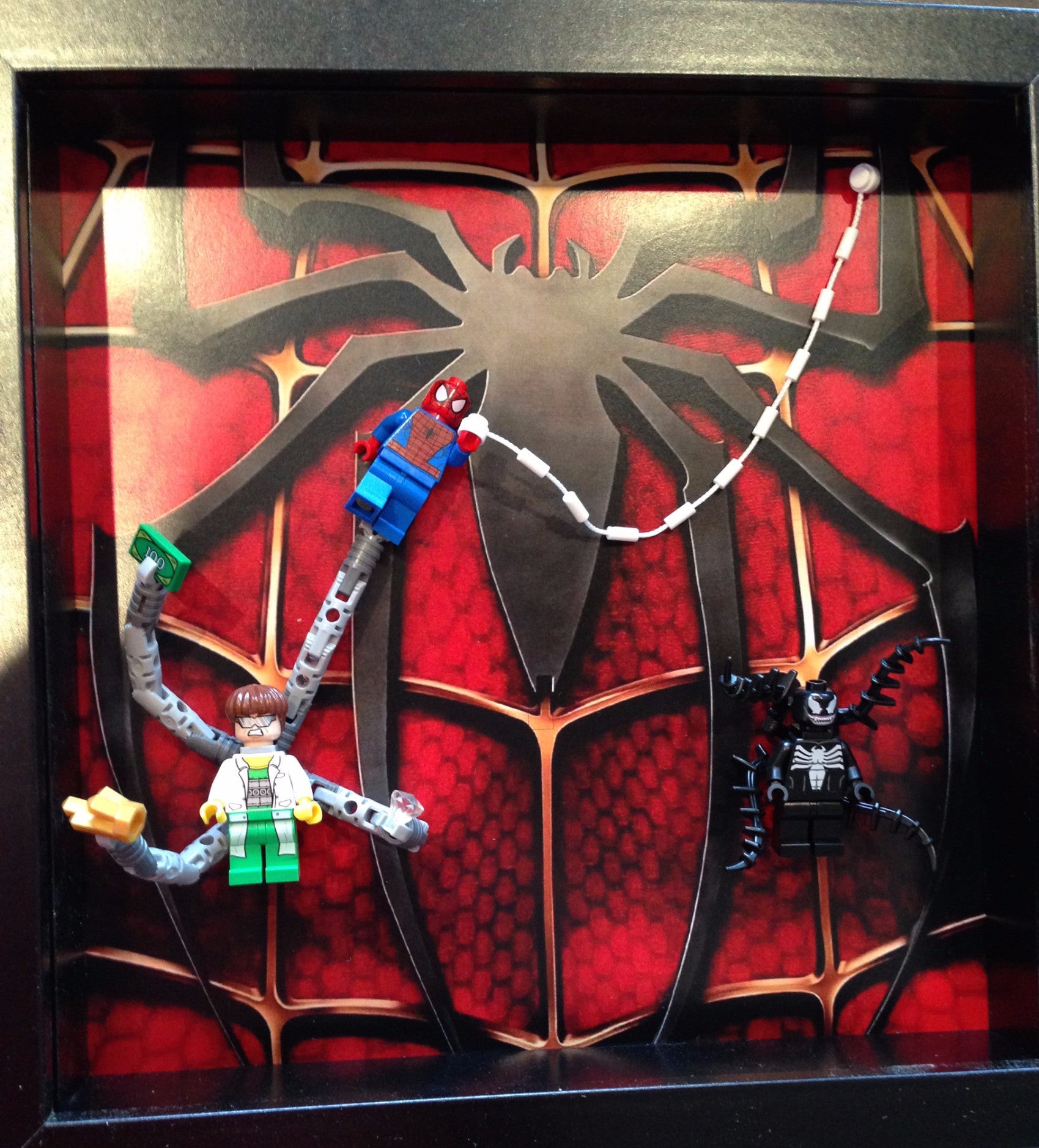 Lego® Marvel® Spiderman Minifigure Display Frame - Perfect for Collectors & Home Decor