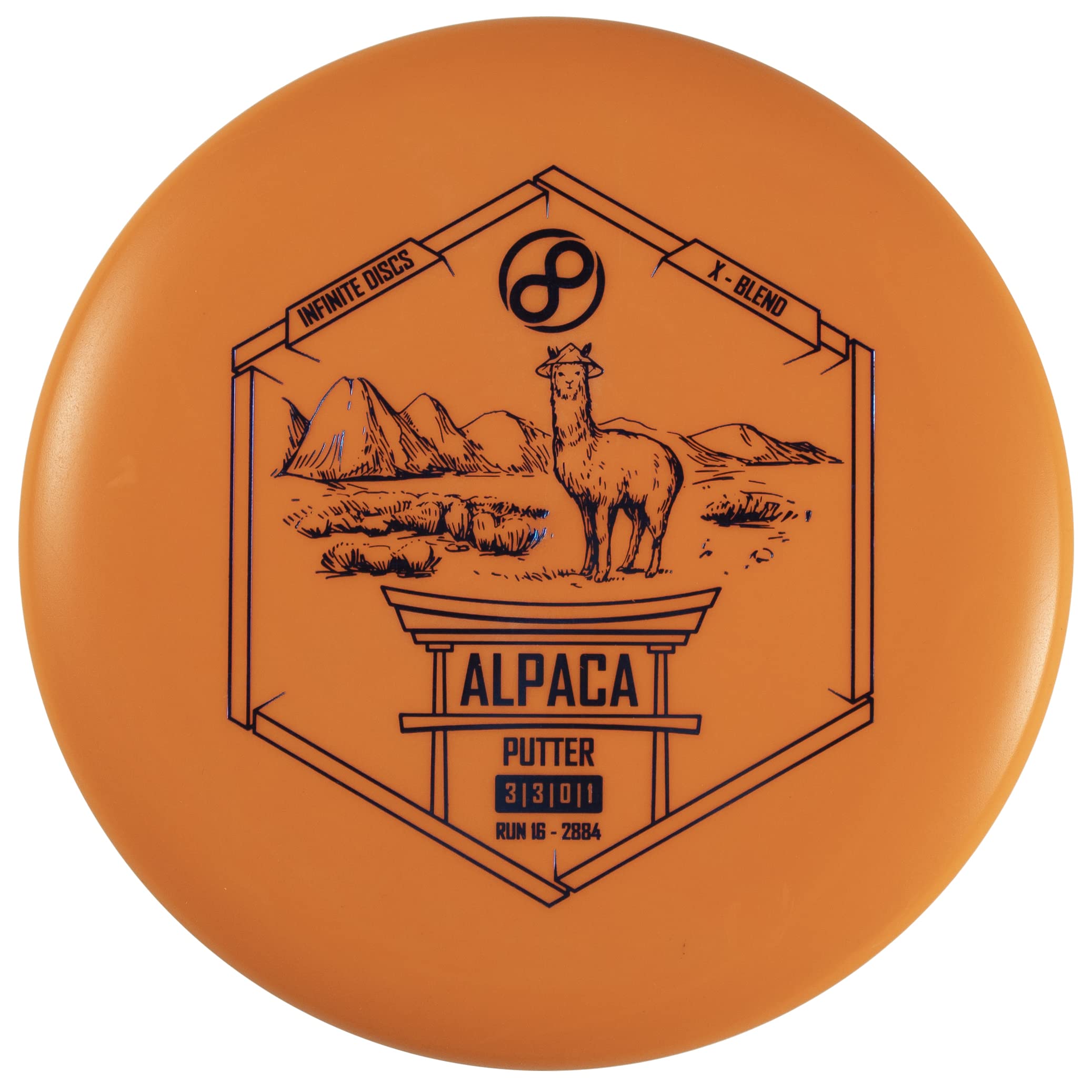 Infinite Discs Alpaca - Premium X-Blend Golf Disc for Accurate Putting & Approach Shots | Perfect for Disc Golf Tournaments & Backyard Practice | Durable & Controllable Frisbee for All Skill Levels