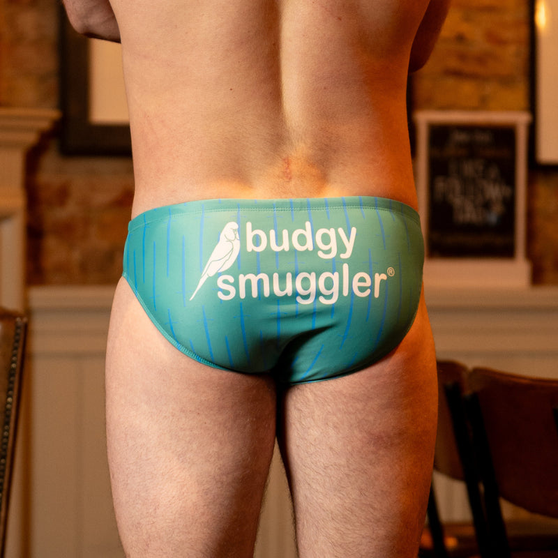 Budgy Smuggler Scotland Rugby Teal Claymore Swimwear - Comfortable Men's Swim Briefs for Beach, Pool & Water Sports