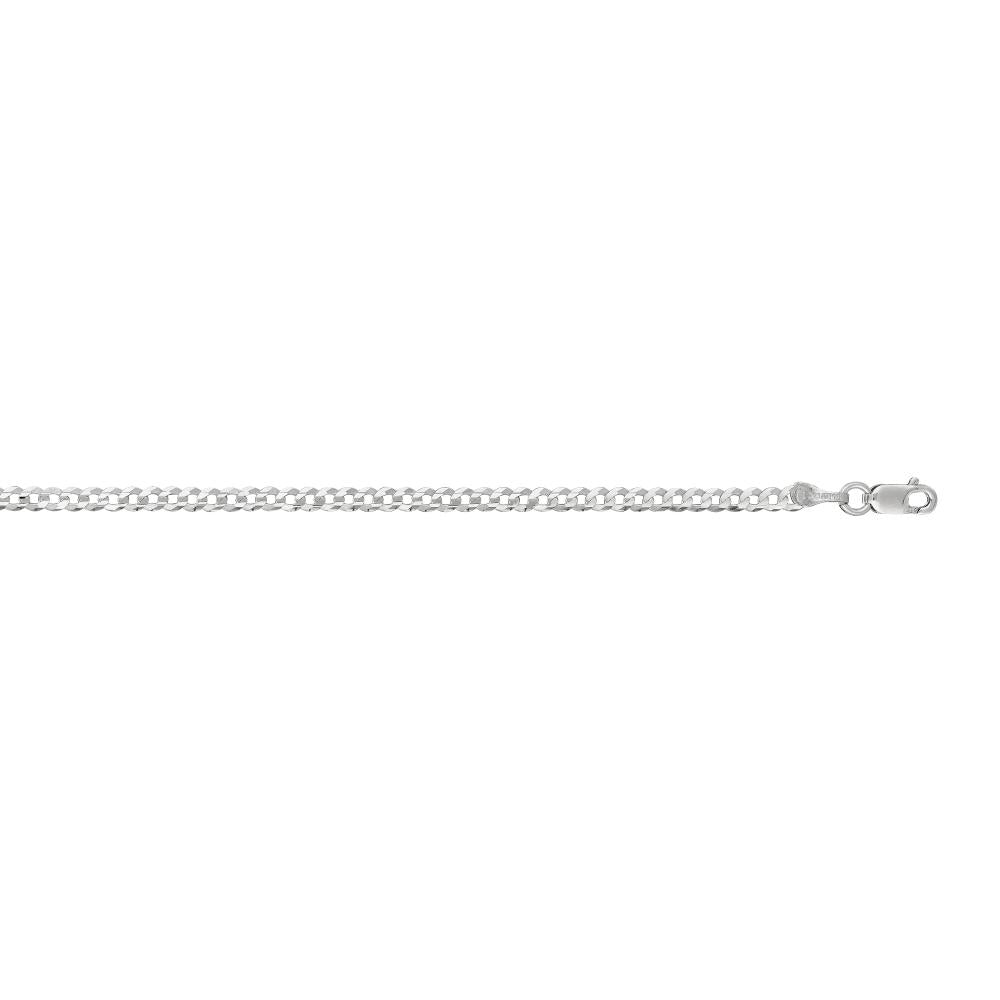 14K Gold 2.6mm Comfort Curb Chain Necklace for Women - Dainty & Hypoallergenic Jewelry Gift for Her | Perfect for Layering, Everyday Wear & Special Occasions