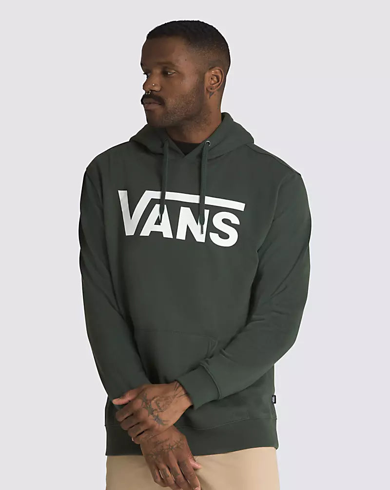 Vans Classic Pullover Hoodie for Men & Women - Soft Cotton Fleece Sweatshirt with Kangaroo Pocket | Deep Forest Green | Casual Streetwear for Everyday Wear, Gym & Outdoor Activities