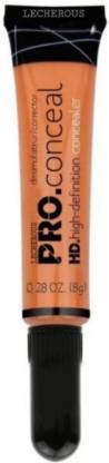 Best Orange Color Corrector for Dark Circles - Lecherous Beauty Matte Finish Concealer (8g) - Brightens Under Eyes & Neutralizes Dark Spots - Perfect for Makeup, Contouring & Flawless Base