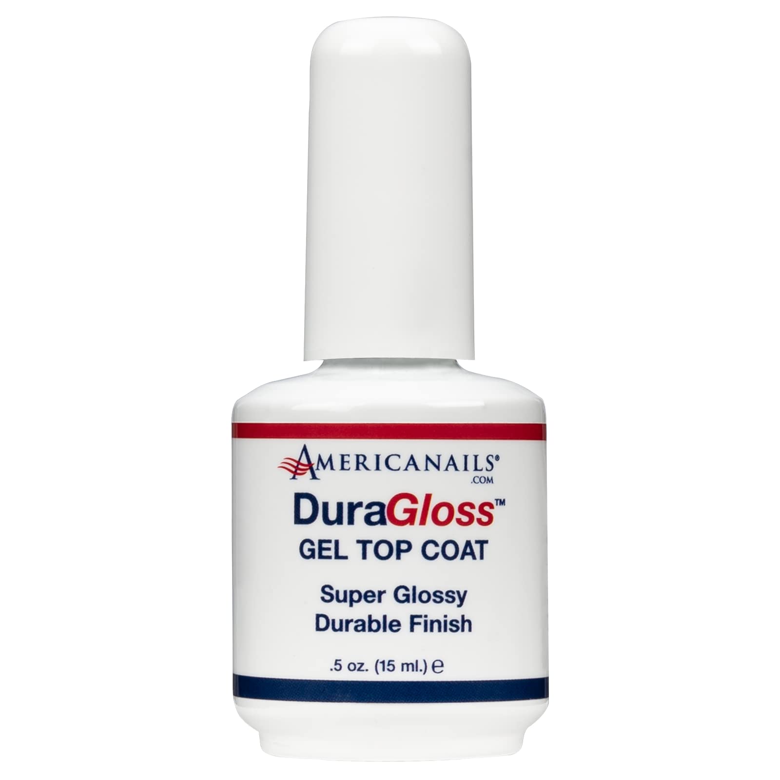 Professional DuraGloss Gel Top Coat - Long Lasting Clear Nail Polish for UV/LED Curing, Shine & Protection - Perfect for Salon Quality Manicures at Home, Nail Art & Gel Extensions