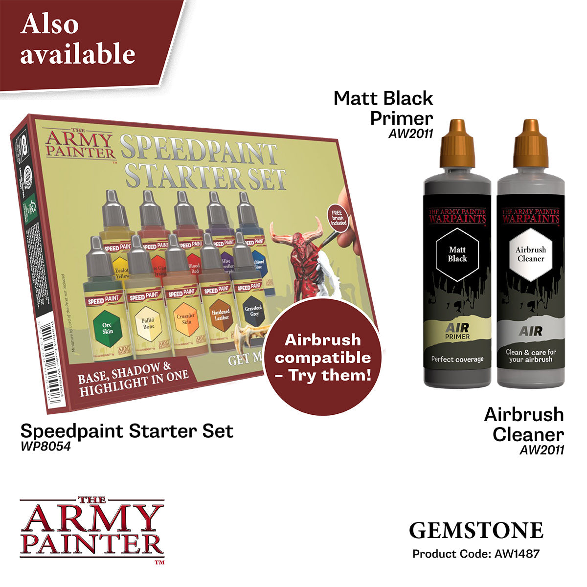 Warpaints Air Metallics: Gemstone Metallic Paint for Miniatures & Models - Perfect for Warhammer, D&D, and Cosplay Painting