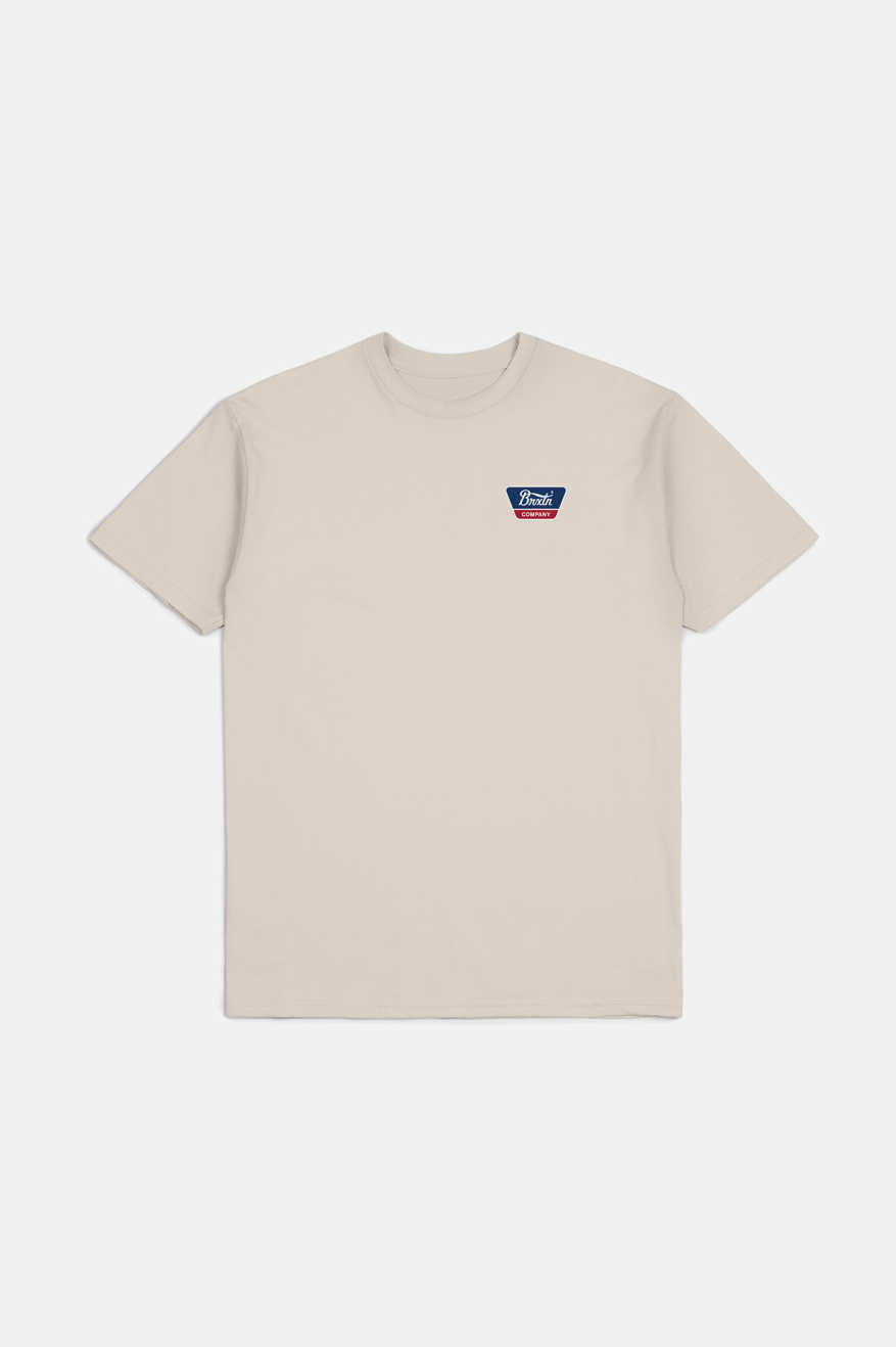Linwood Short Sleeve Standard T-Shirt for Men & Women - Soft Cotton Crewneck Tee in Cream - Perfect for Casual Wear, Gym & Everyday Outfits
