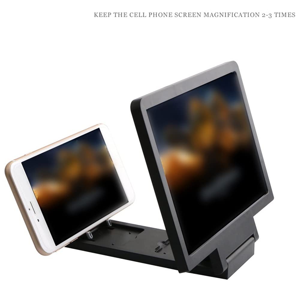 3D Mobile Phone Screen Magnifier - HD Video Magnifying Glass for Smartphones | Perfect for Movie Watching, Gaming & Reading | Universal Phone Holder Included