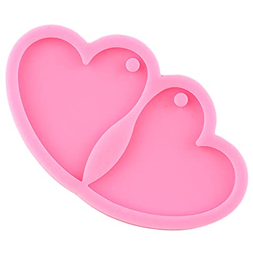 2 Pack Heart Shape Silicone Earring Molds for DIY Epoxy Jewelry Making - Resin Molds for Handmade Earrings, Fashion Accessories, and Craft Projects - Perfect for Gifts, Parties, and Creative DIY Enthusiasts