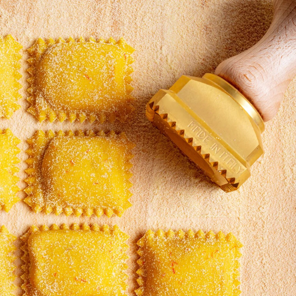 La Gondola Rectangular Pasta Stamp 45 x 55 mm - Authentic Italian Pasta Dough Press for Homemade Ravioli, Tortellini & Lasagna - Perfect for Italian Cooking, Baking & DIY Pasta Making at Home