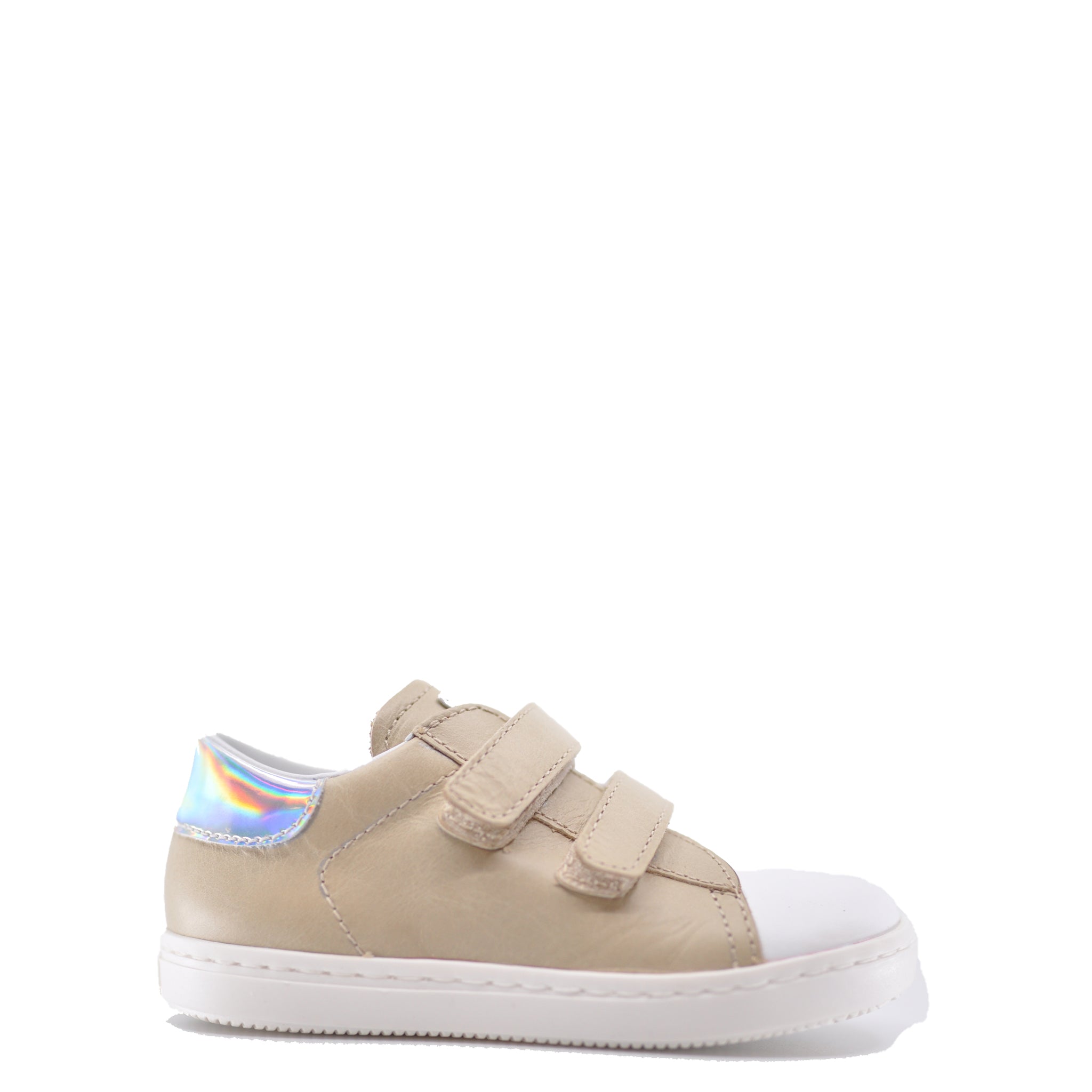 Beberlis Taupe Double Velcro Baby Sneakers - Soft & Comfortable First Walking Shoes for Toddlers - Perfect for Indoor Play, Outdoor Adventures & Special Occasions