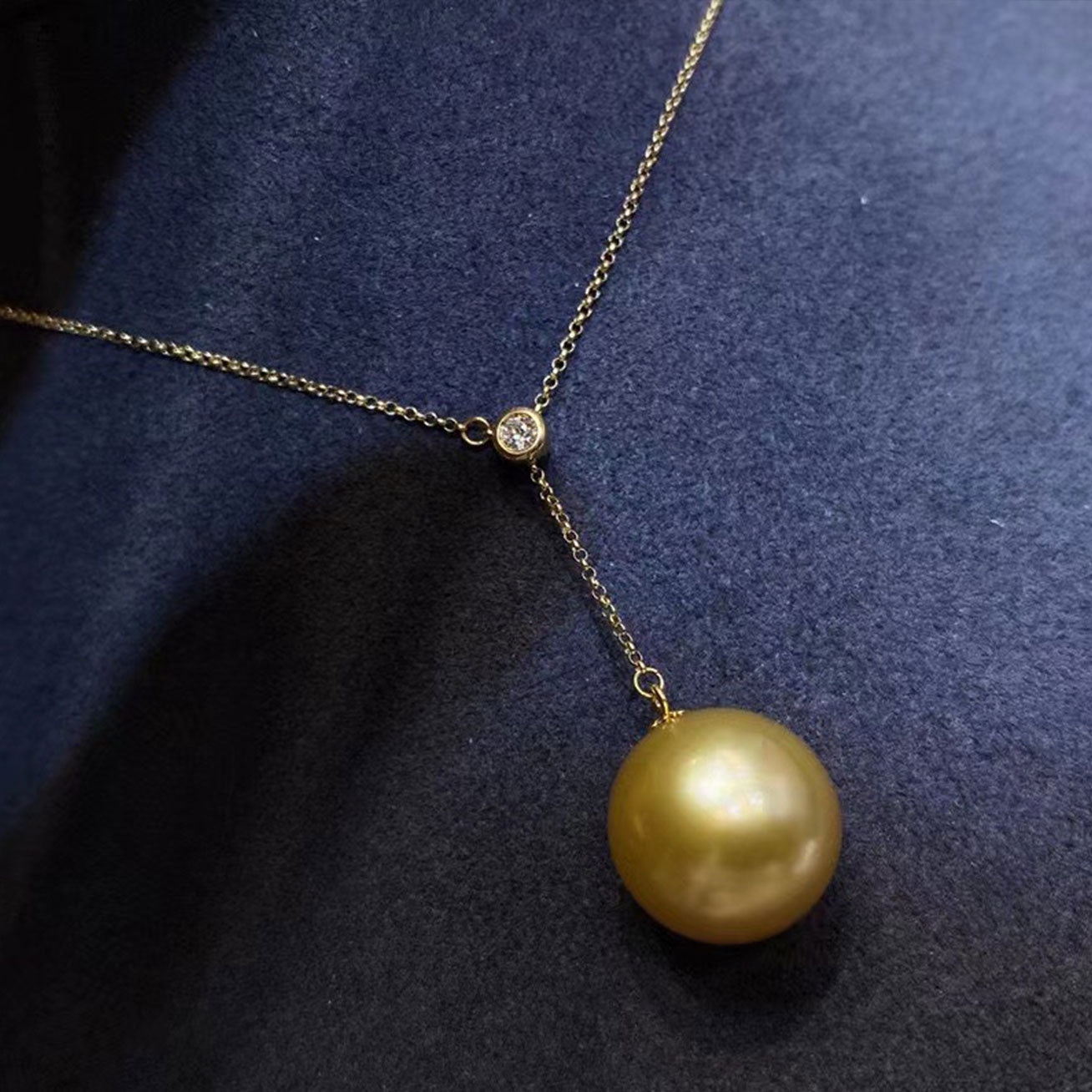18K Solid Gold Pearl Necklace for Women - Elegant Luxury Jewelry Gift for Brides, Anniversaries & Special Occasions | KN00014
