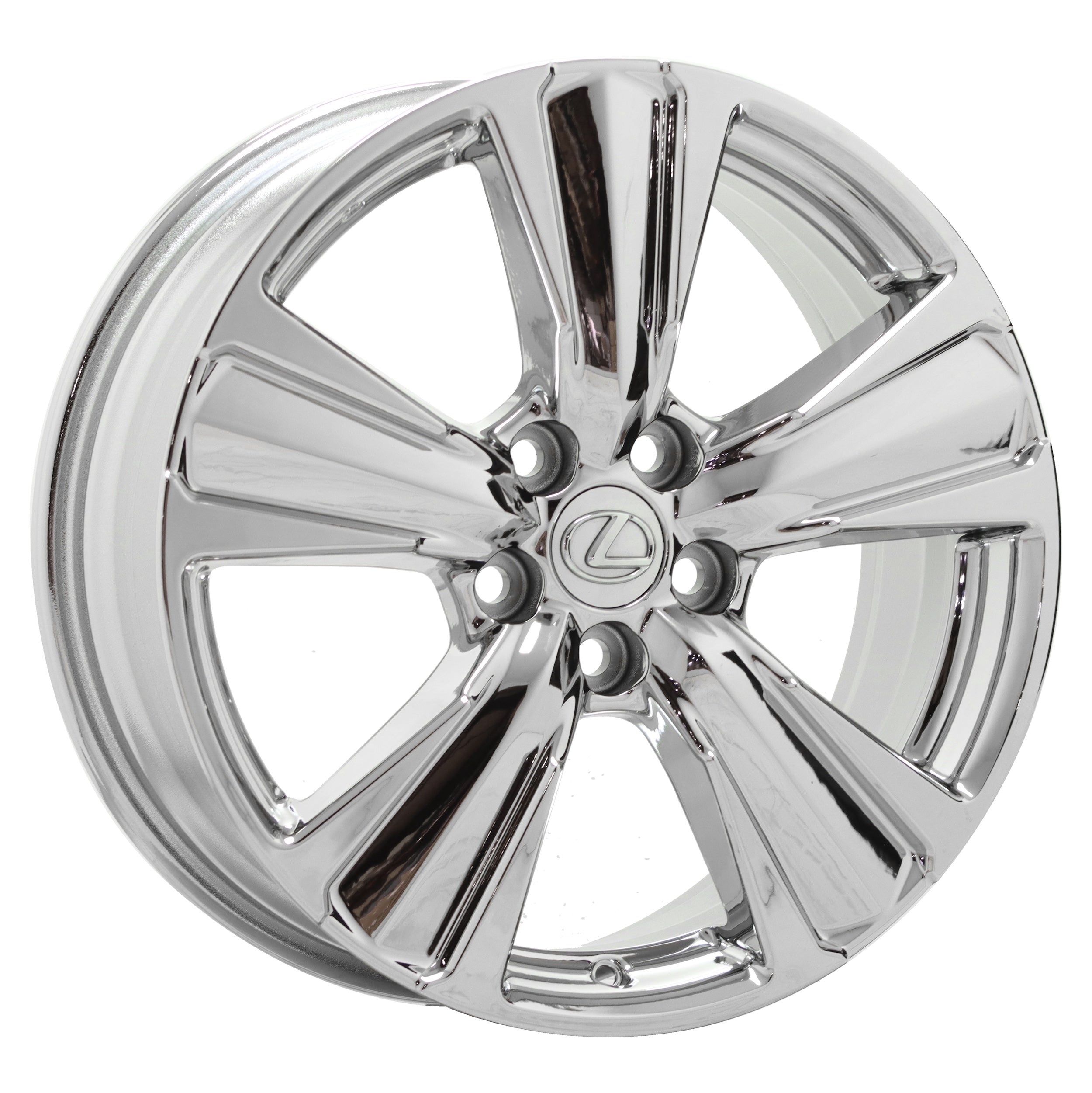 Genuine Lexus UX200 UX250H 18-Inch Bright Chrome OEM Wheels & Rims Set of 4 (Part# 74386) - Perfect for Luxury SUV Upgrades & Replacement