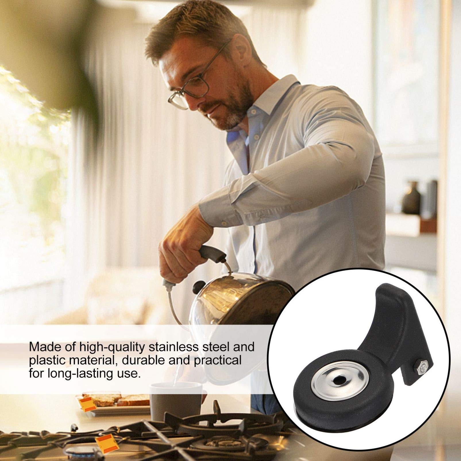DOITOOL 2-Pack Stainless Steel Whistling Tea Kettle Spout Nozzle - Replacement Whistle for Stovetop Kettles - Perfect for Tea Lovers & Home Brewing (Ideal for Gas/Electric Stoves & Camping)