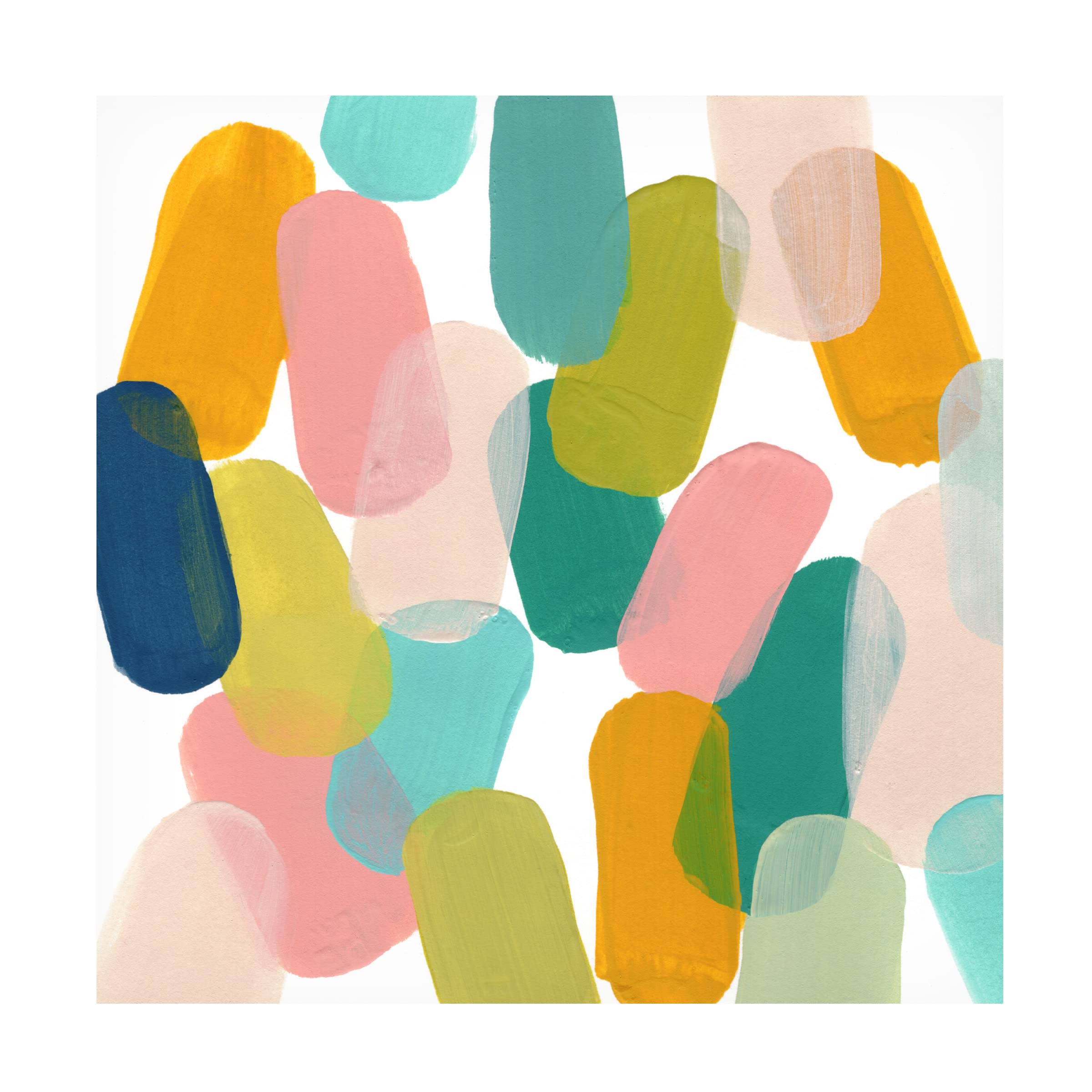 Trademark Fine Art 'Color Spree IV' Abstract Canvas Wall Art by June Erica Vess - Modern Home Decor for Living Room, Bedroom & Office