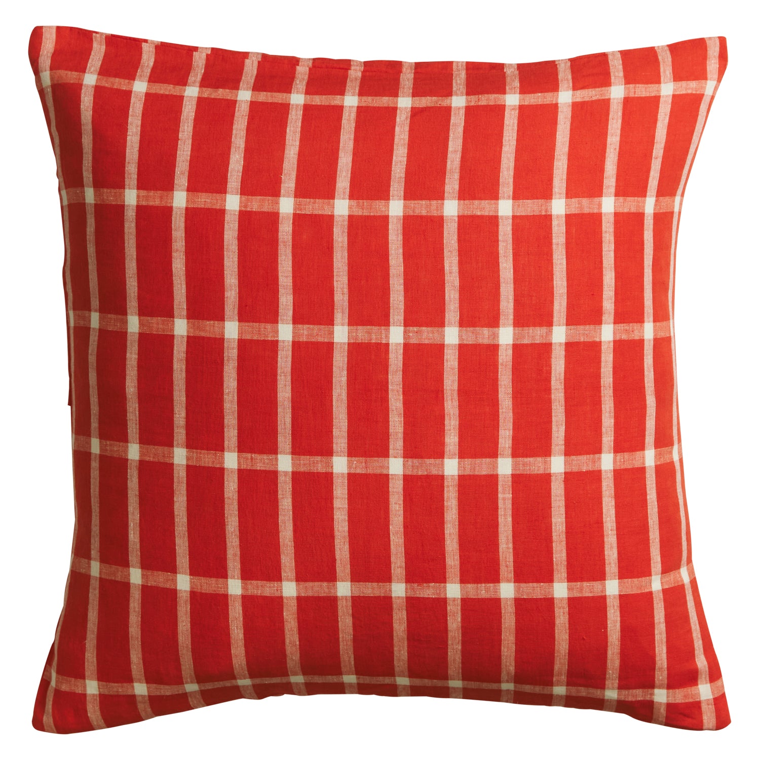 Premium Remi Linen Euro Pillowcase Set - Soft 100% Linen Sham Covers (20x26 inches, Scarlet Red) for Bedroom Decor, Guest Room & Luxury Hotel Style