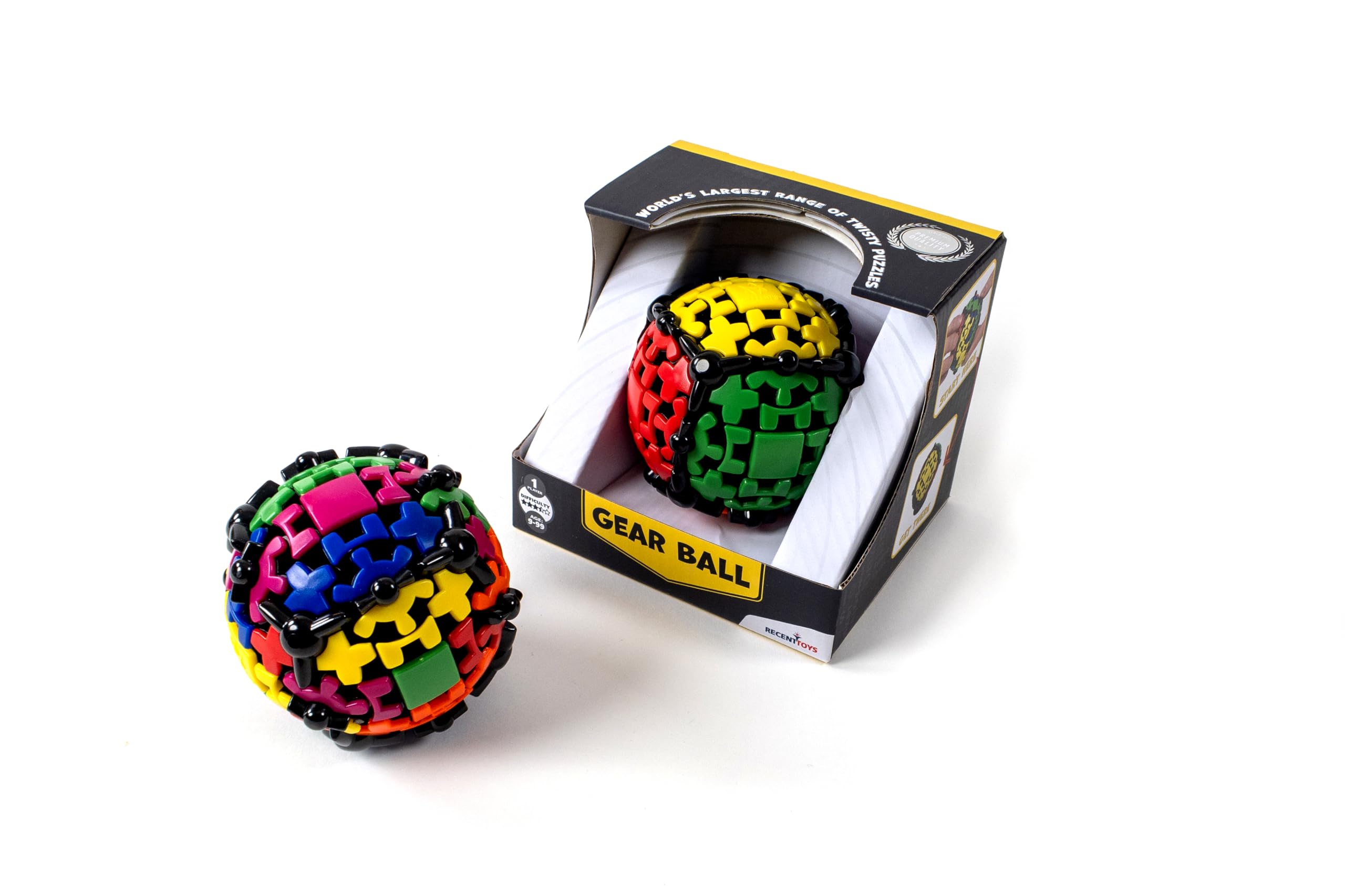 RTGB Gear Ball Puzzle - 3D Brain Teaser & Stress Relief Toy for Adults & Kids - Perfect for Office, Travel, and Family Game Night
