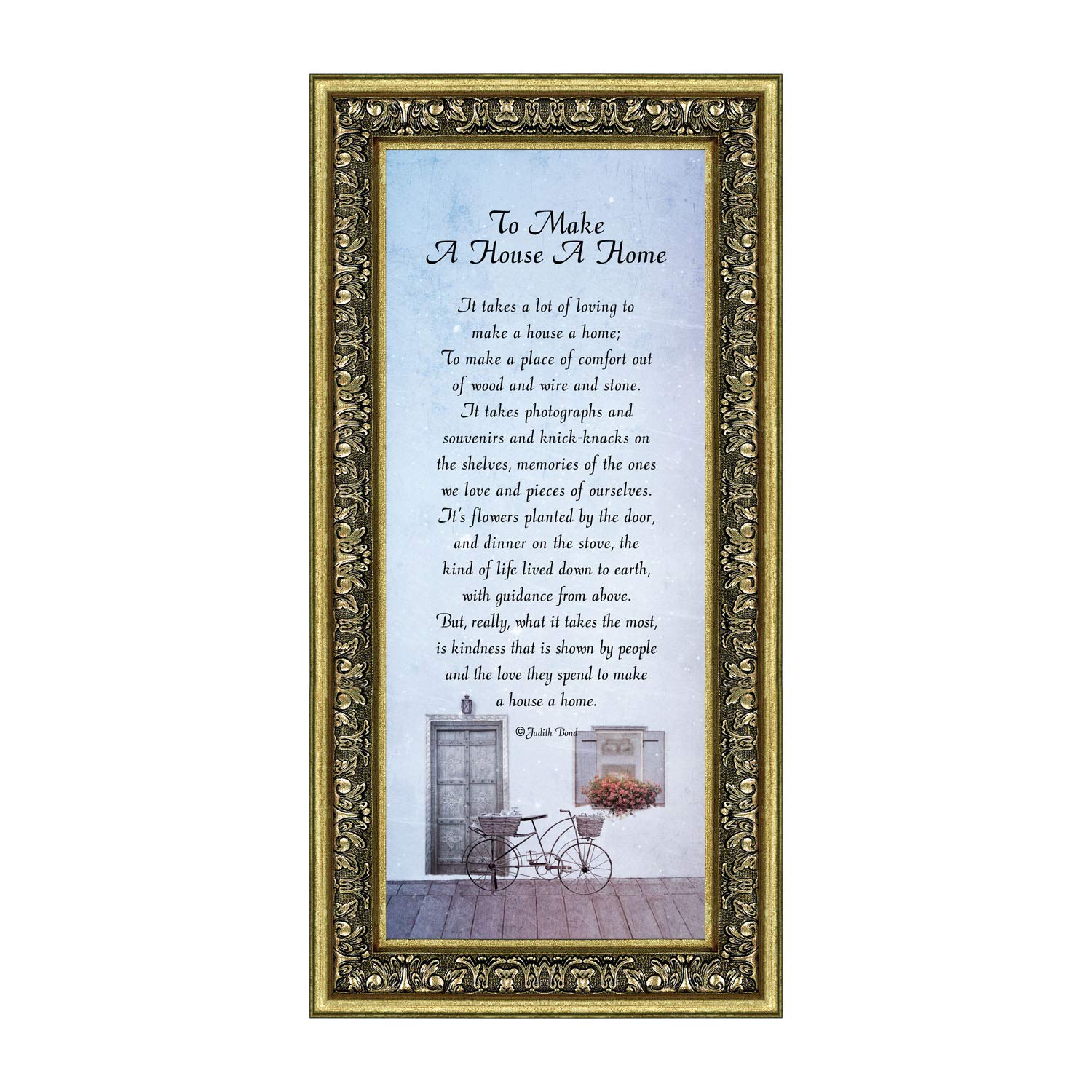Transform Your House into a Home - Inspirational Home Décor & Gift Ideas 6x12 7342G - Perfect for Housewarming, Weddings & Cozy Living Spaces