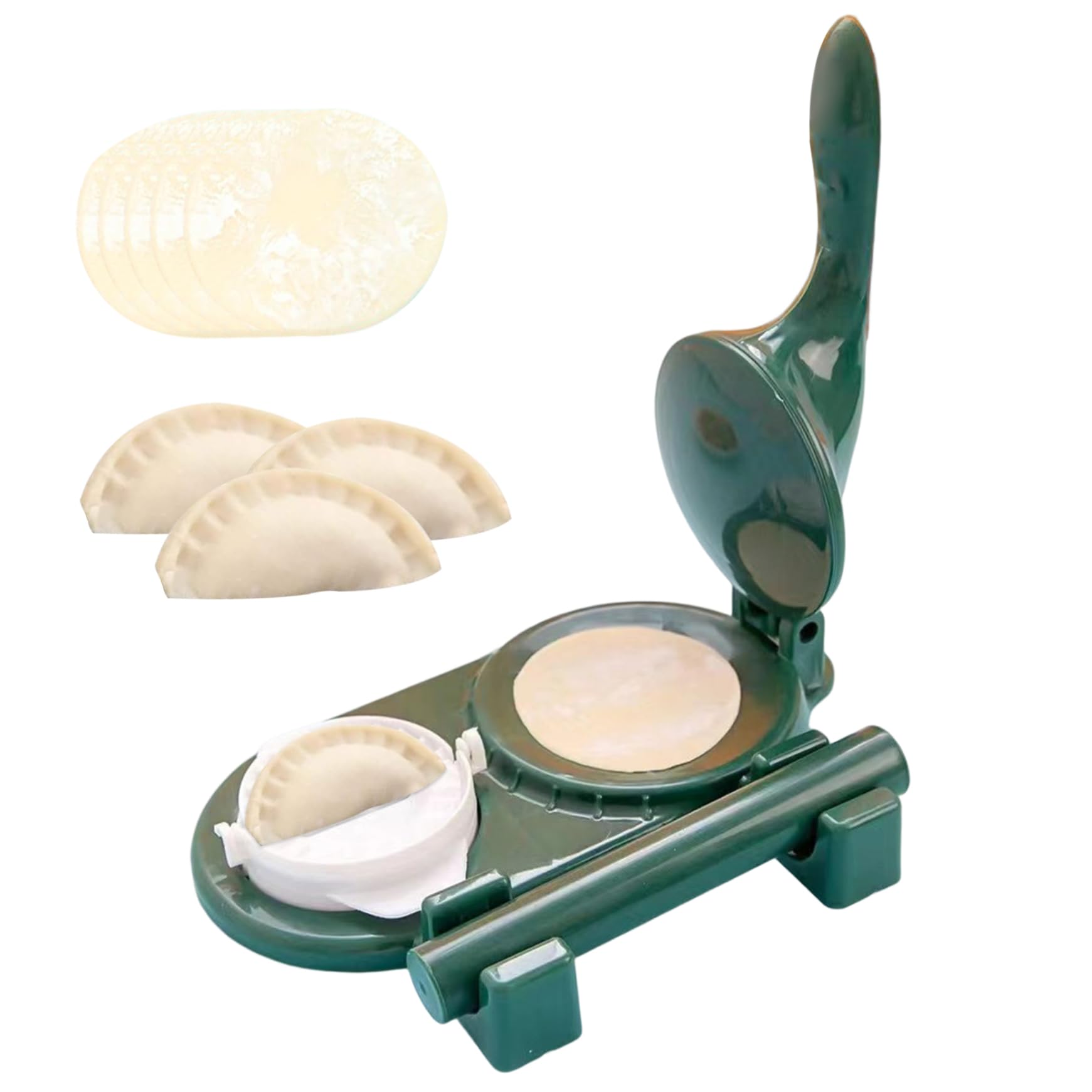 2 in 1 Dumpling Maker - Manual Dumpling Skin Press & Wrapper Mold - Multifunctional Kitchen Tool for Homemade Dumplings, Wontons & Potstickers - Perfect for Asian Cooking, Family Meal Prep & Party Snacks