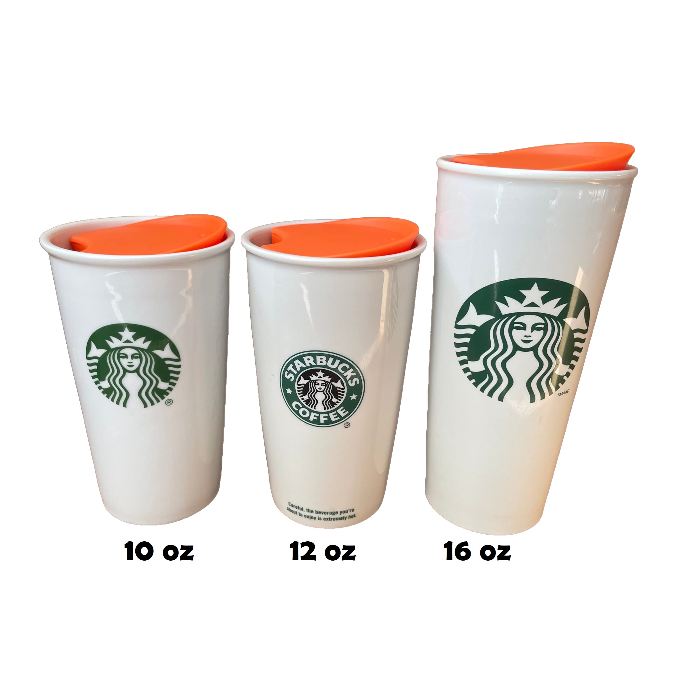 MIE Replacement Lid for Coffee Mug & Tea Cup - Compatible with Starbucks 10oz/12oz/16oz Ceramic Travel Mugs | Tumbler Lid, Mug Lid, Cup Lid | Perfect for Home, Office & Travel Use