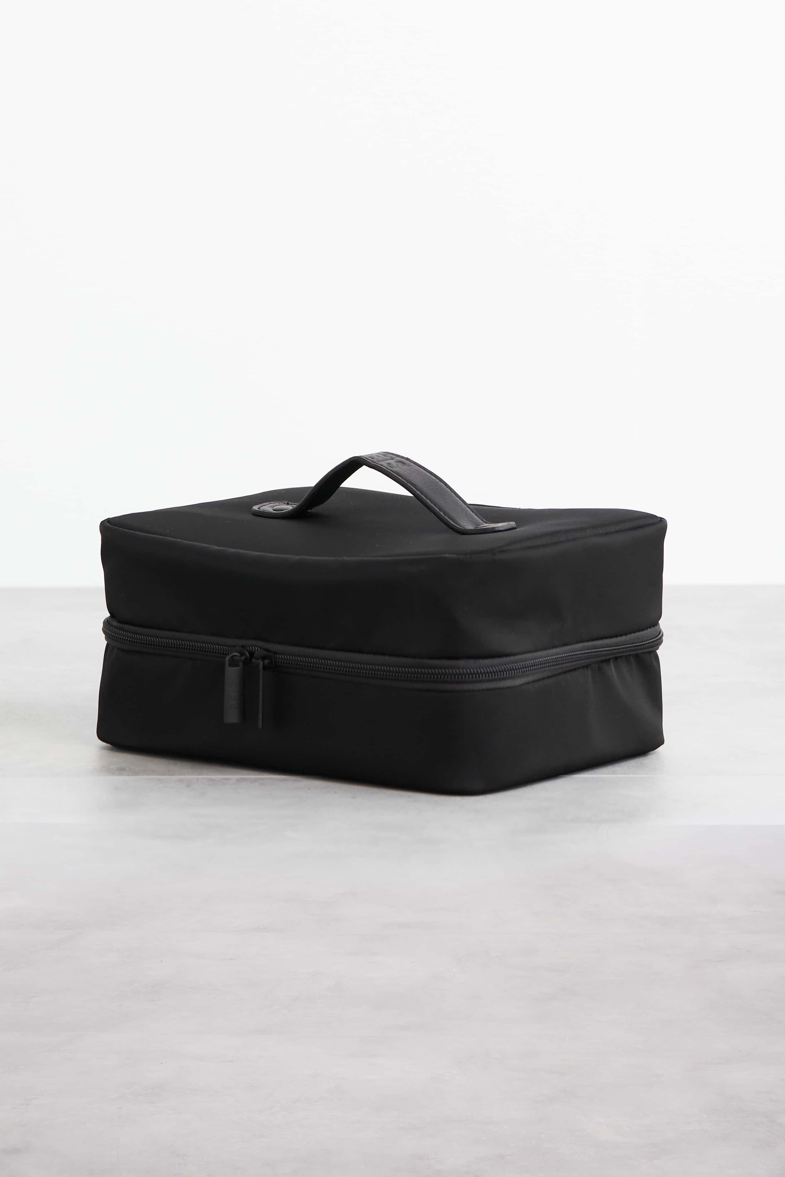 Black Hanging Cosmetic Organizer - Travel Makeup Bag for Bathroom Storage & Vanity Organization | Perfect for Home, Gym, and Travel Accessories