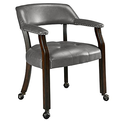 Espresso Legs & Dark Grey Pu