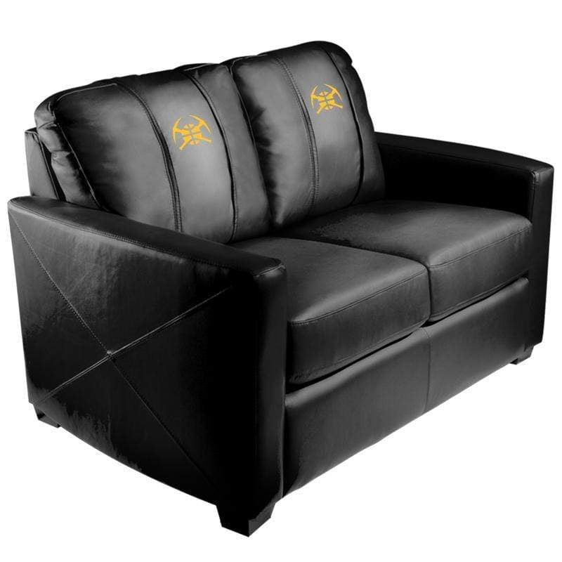 NBA Team Logo Stationary Loveseat - Comfortable Two-Seater Sofa for Living Room, Game Room & Man Cave Decor