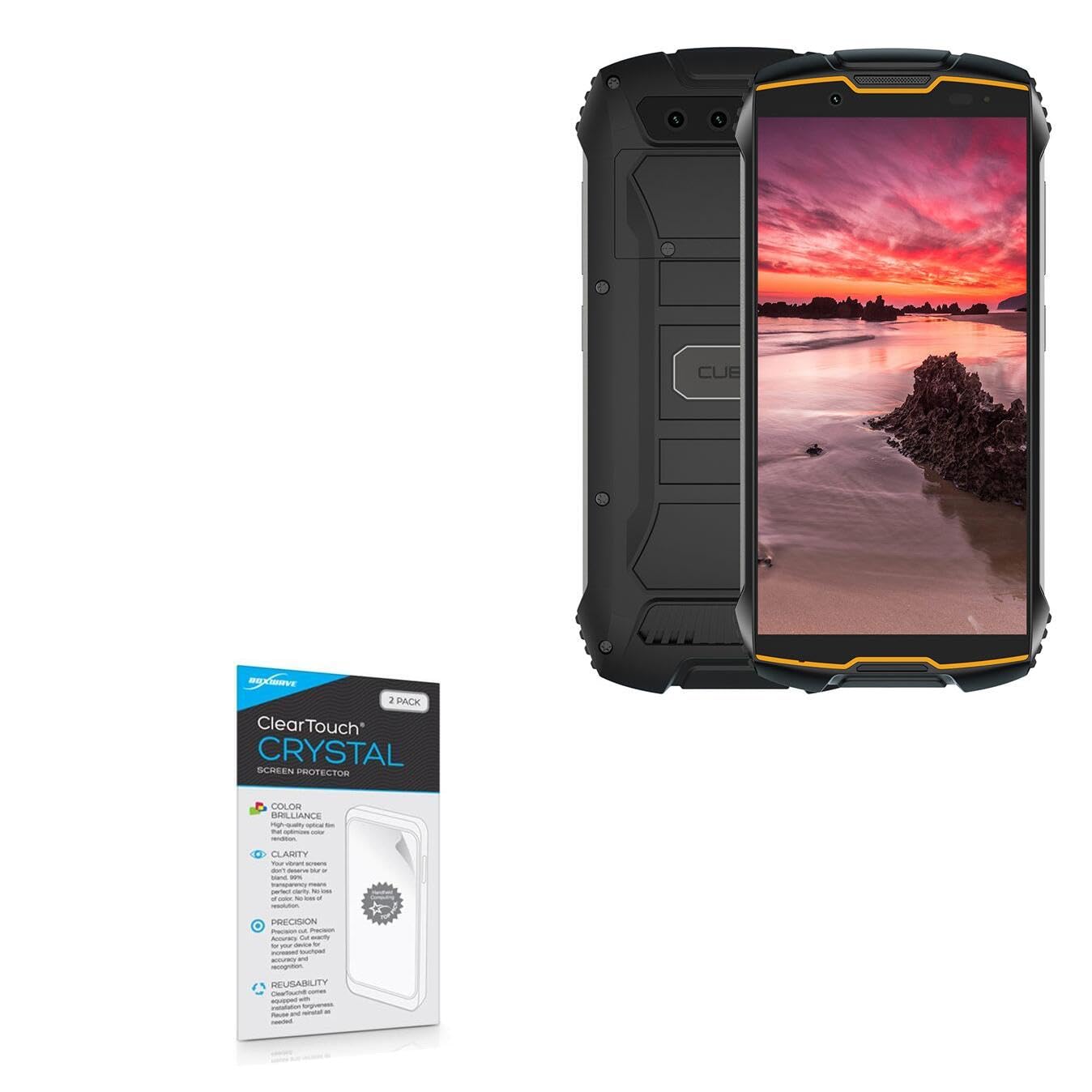BoxWave Screen Protector for Cubot King Kong Mini - 2-Pack HD ClearTouch Crystal Film - Anti-Scratch Protection - Perfect for Outdoor Adventures & Daily Use