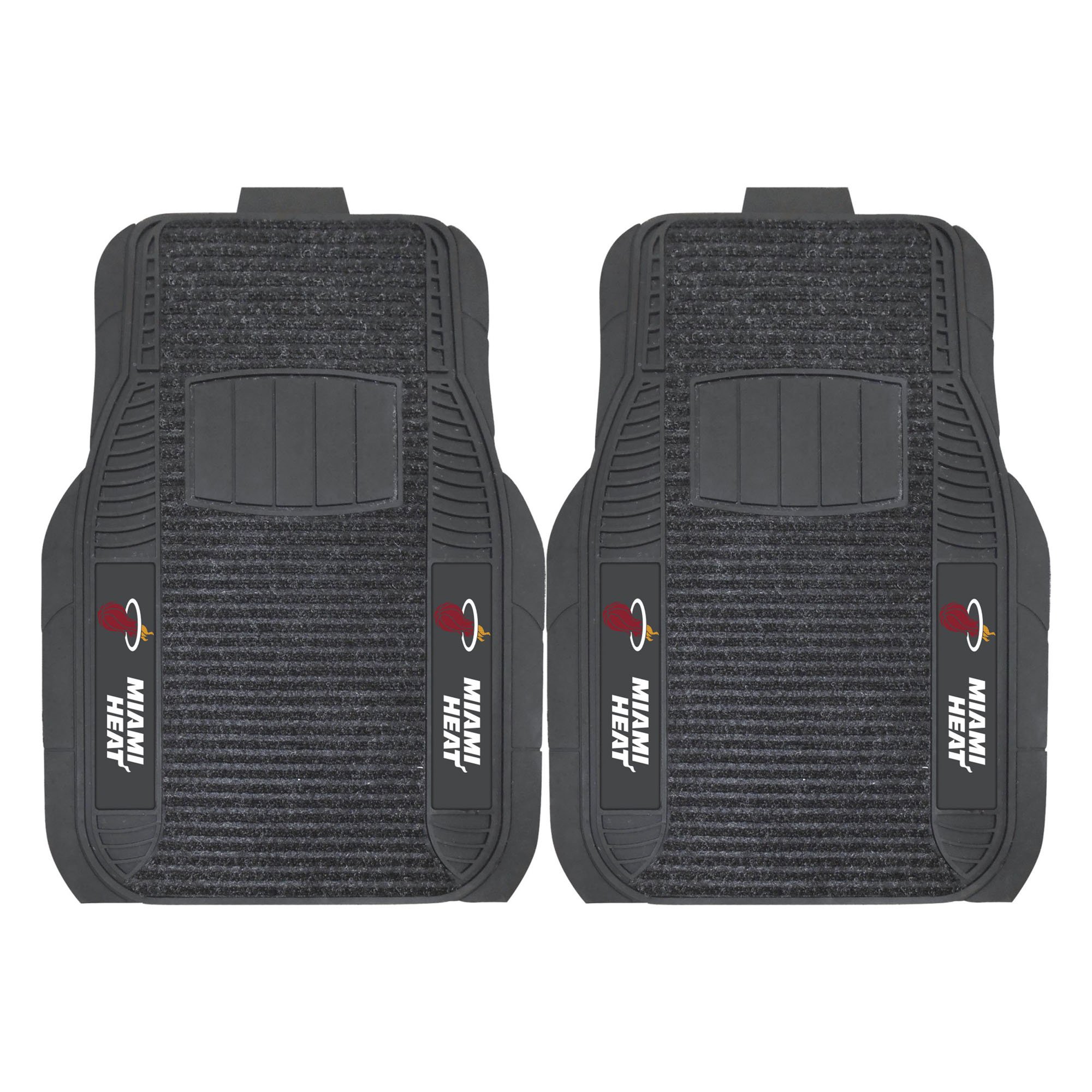 Premium NBA Miami Heat 2-Piece Luxury Car Floor Mats Set - Durable All-Weather Protection for Cars, SUVs & Trucks - Perfect for Fans & Game Day Rides