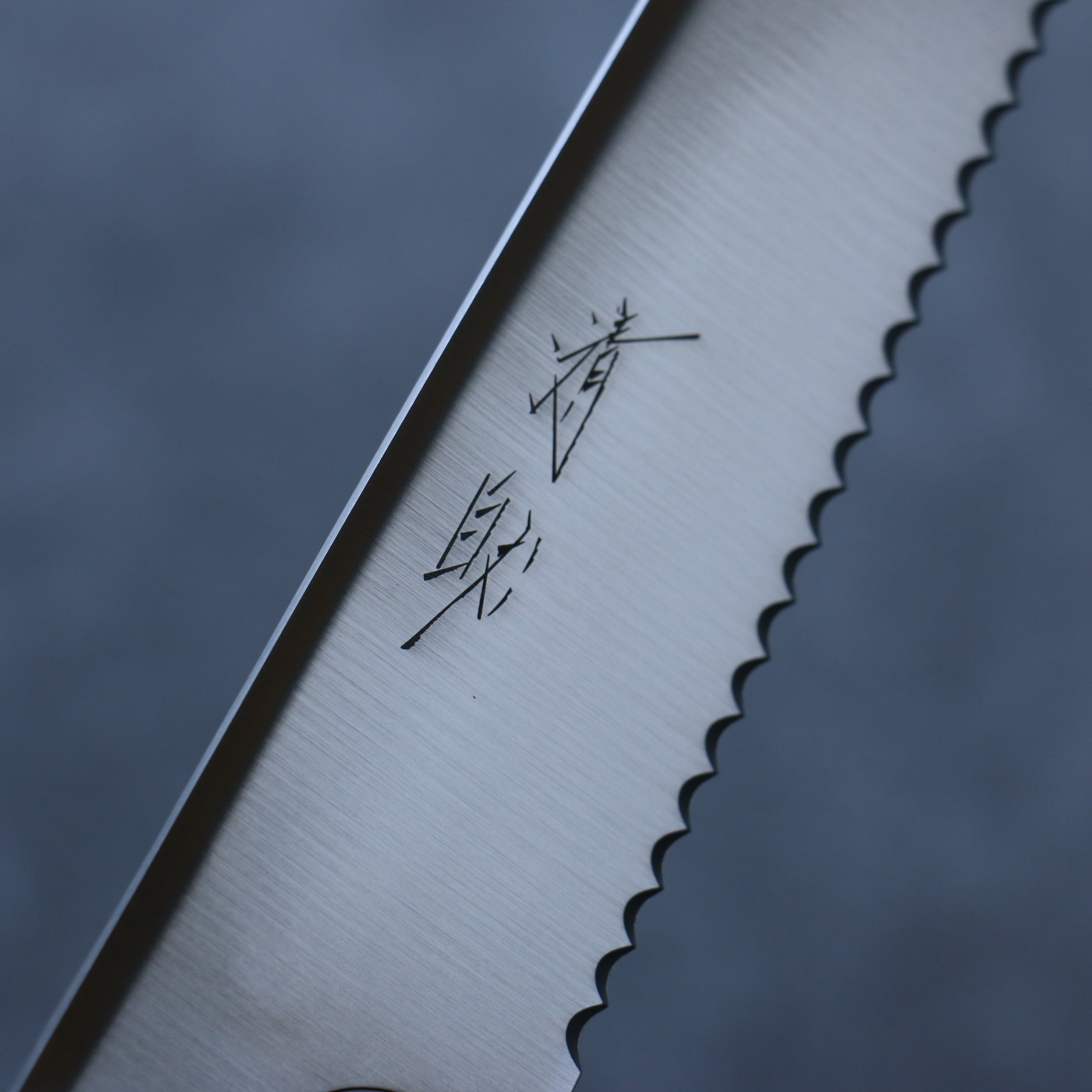 Premium Seisuke 240mm Stainless Steel Bread Knife with Magnolia Wood Handle - Perfect for Slicing Artisan Bread, Baguettes, and Homemade Loaves