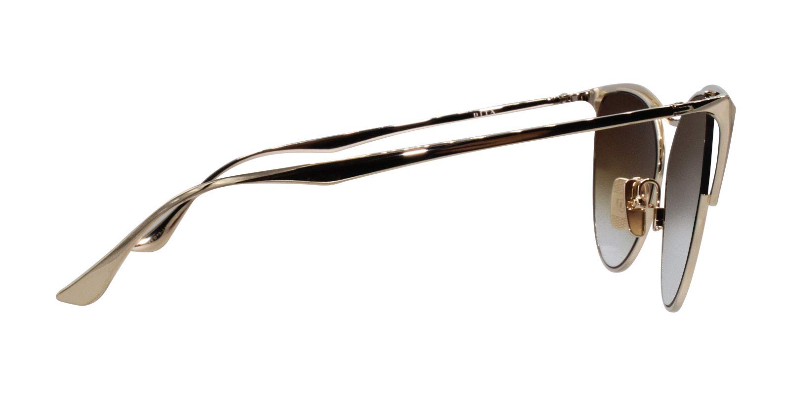 Dita Revoir Gold Oval Women's Sunglasses 59mm - UV Protection, Fashionable & Lightweight for Outdoor Activities, Beach, Driving & Travel