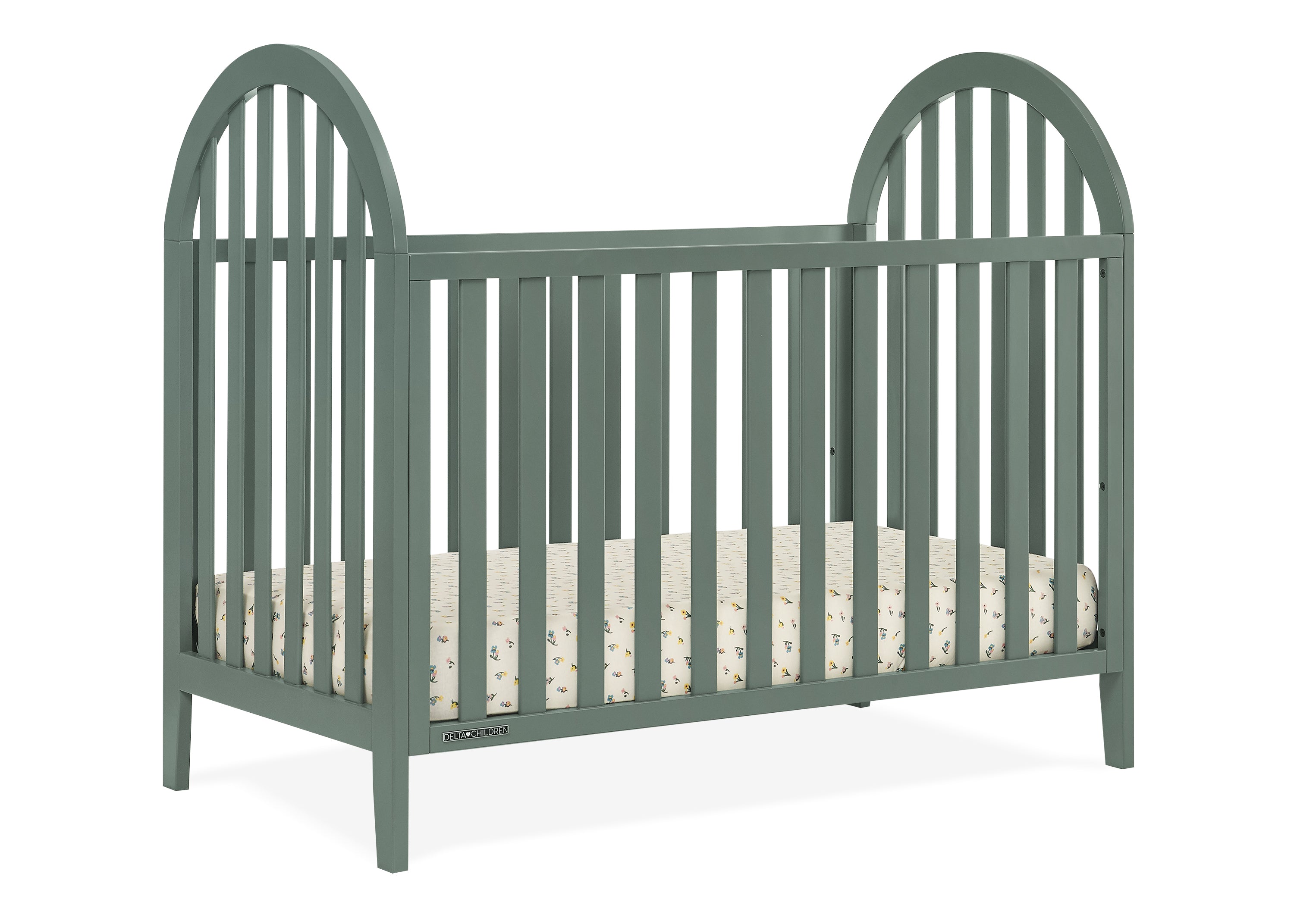 Milano 4-in-1 Convertible Baby Crib - Toddler Bed, Daybed & Full-Size Bed - Nursery Furniture for Boys & Girls - Perfect for Newborn to Teen Years