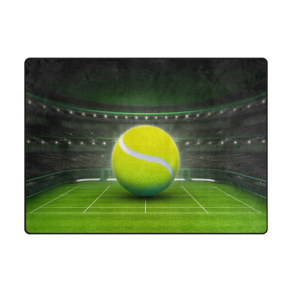 ALAZA Tennis Ball Design Court Sport Area Rug - 5'3
