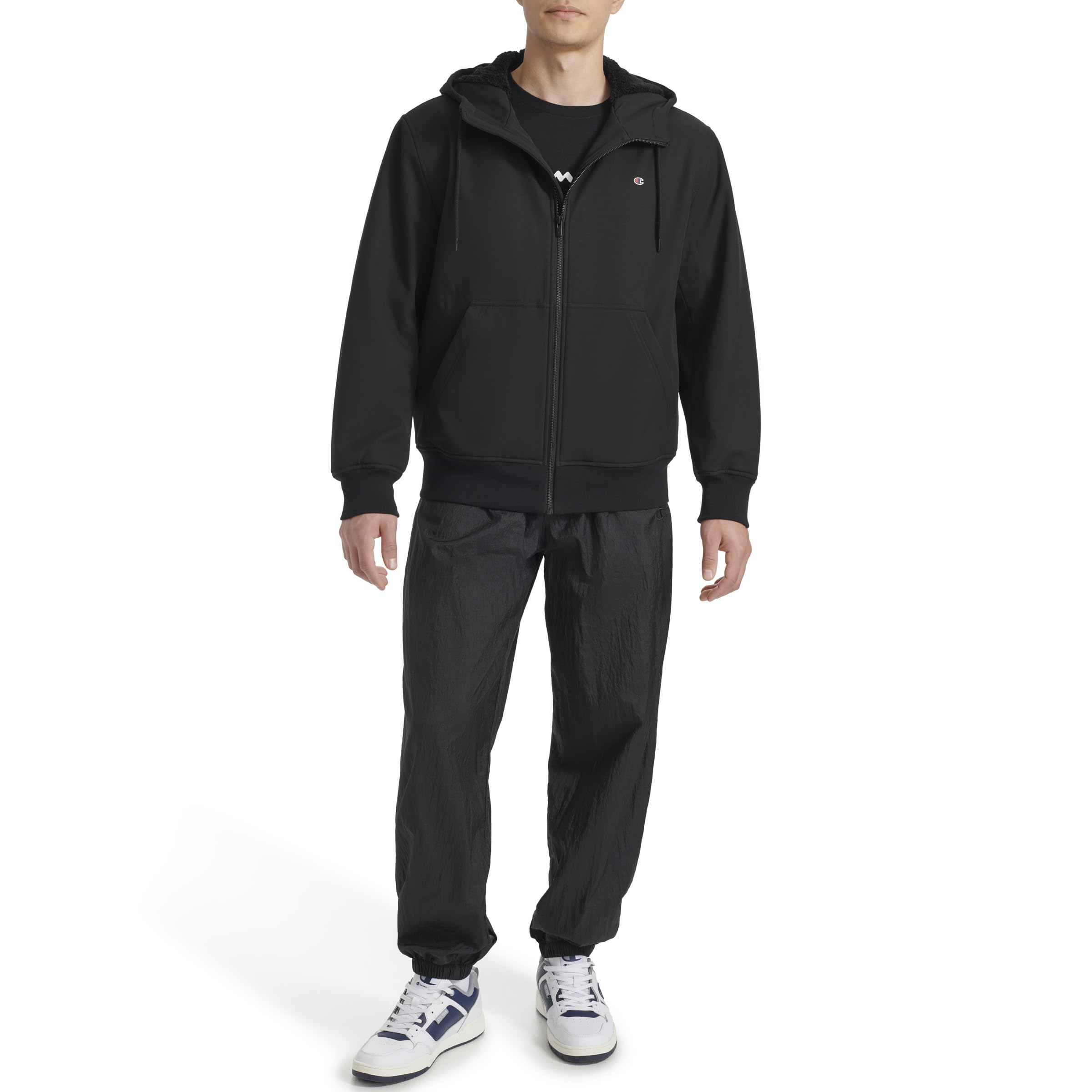 Champion Men's Sherpa Lined Hoodie - Warm Fleece-Lined Pullover Sweatshirt for Winter, Outdoor & Casual Wear