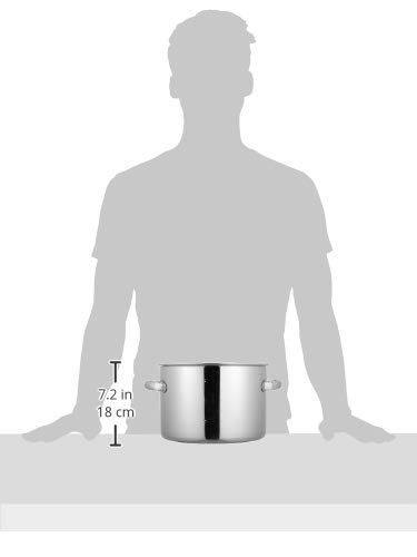 EBM Molybdenji II Plus 9.4 Inch (24 cm) Half Size Nonstick Cooking Pot - Perfect for Boiling, Steaming & Slow Cooking - No Lid Included