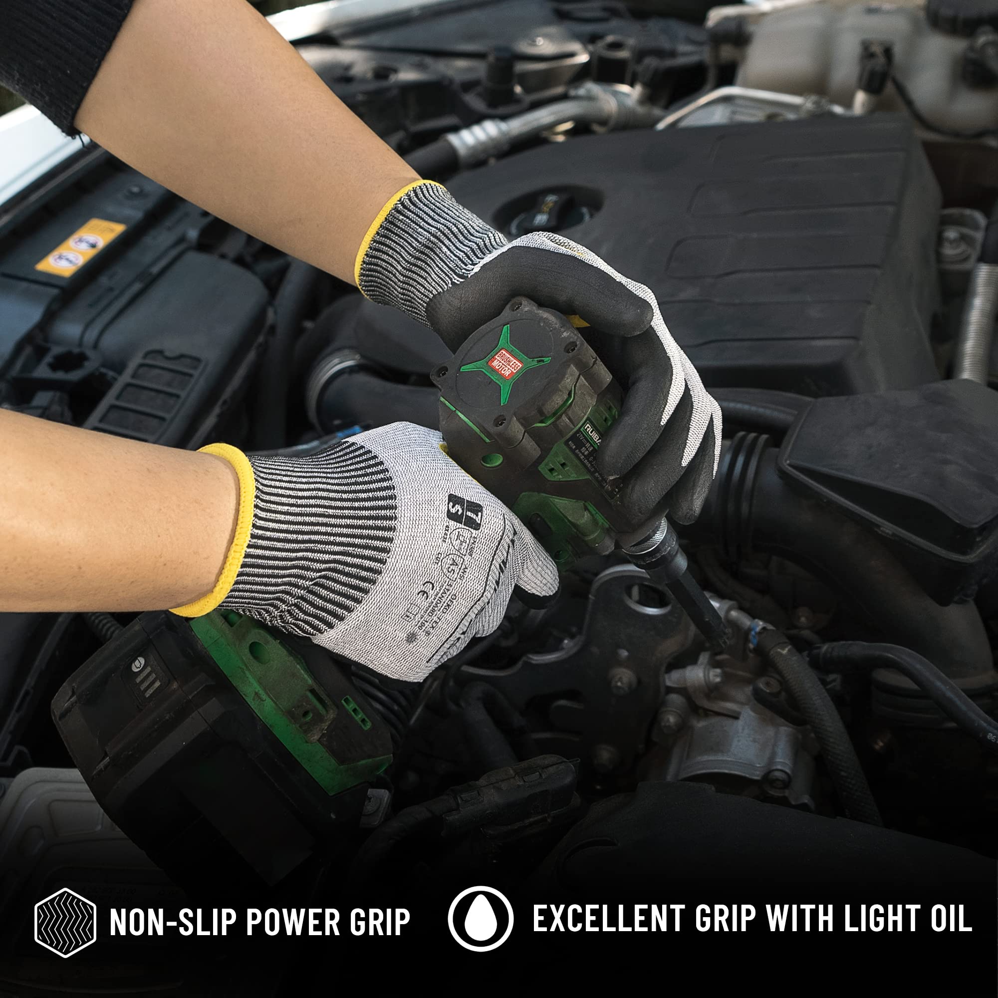 Cut Resistant A5 Gloves for Kitchen, Butcher & Food Processing - Slash Proof Safety Gloves for Handling Knives, Meat & Sharp Objects