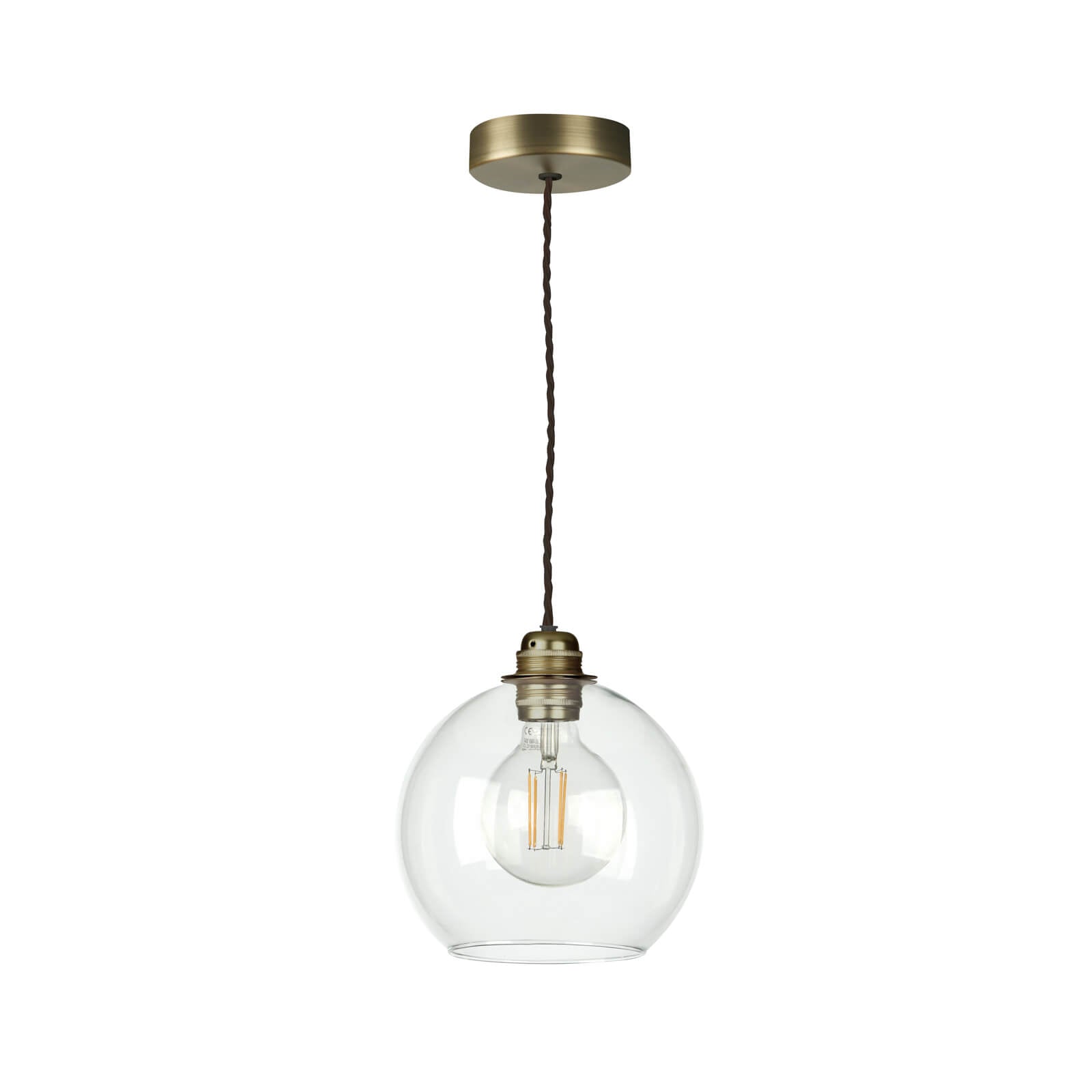 Apollo Single Pendant Light Fixture - Modern Industrial Ceiling Light for Dining Room & Kitchen | Energy Efficient LED Hanging Lamp