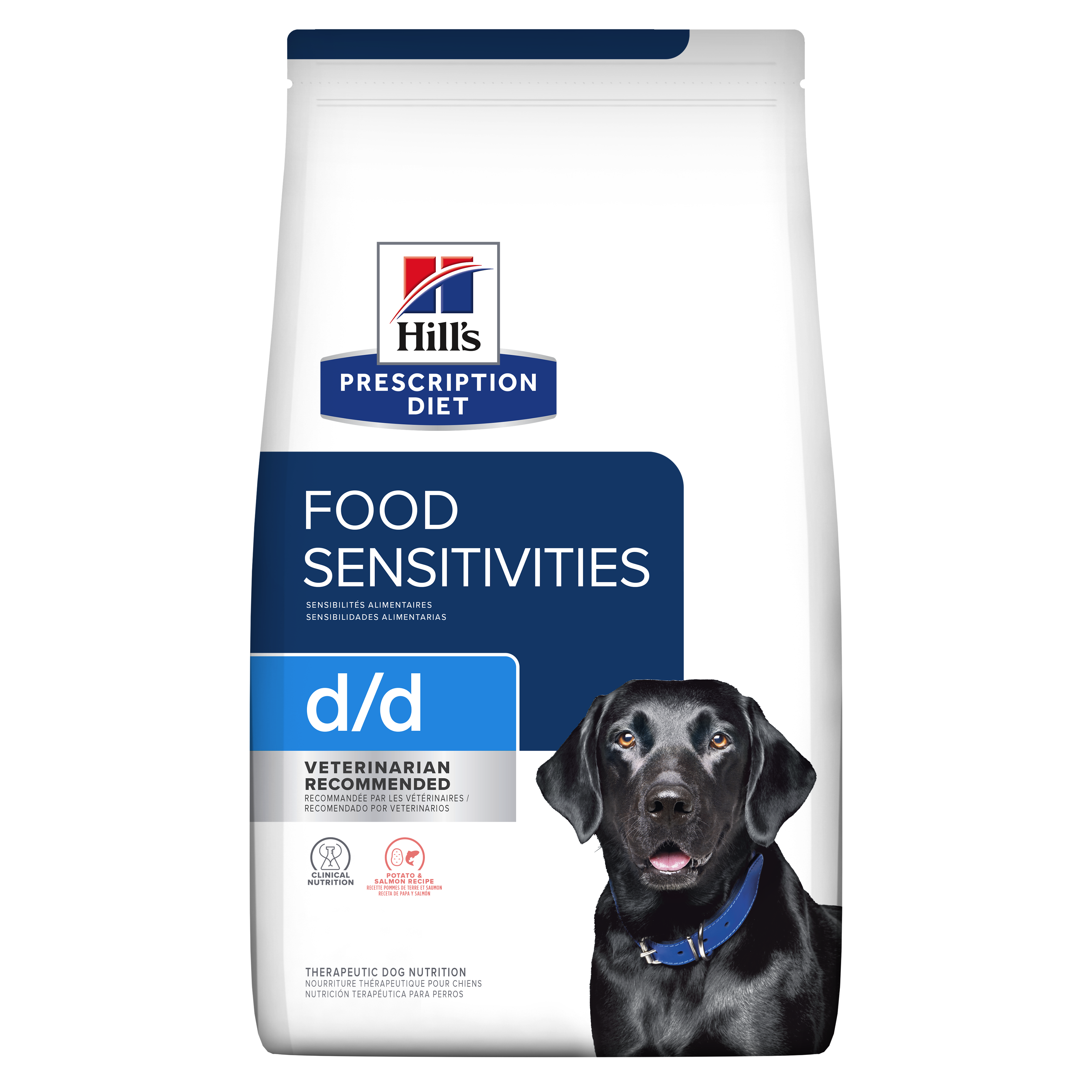 Hill's Science Diet D/D Potato & Salmon Dry Dog Food - Skin & Food Sensitivities Relief - Grain-Free, Hypoallergenic Formula for Dogs with Allergies - Perfect for Sensitive Stomach & Skin Care