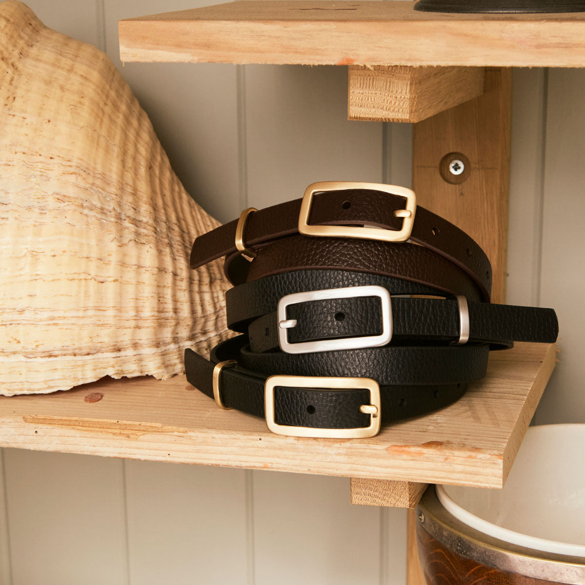 Muse Belt for Men & Women - Adjustable Waist Belt with Metal Buckle, Black/Silver - Perfect for Casual, Office & Formal Wear
