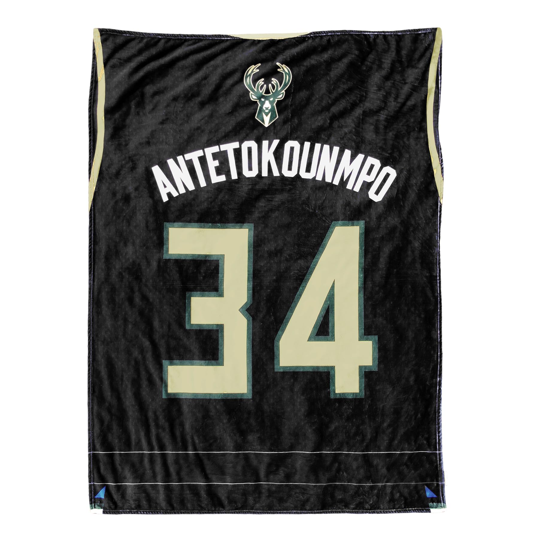 Milwaukee Bucks Giannis Antetokounmpo 60x80 Inch NBA Plush Throw Blanket - Soft Raschel Knit Basketball Bedding for Fans, Perfect for Game Nights & Cozy Home Decor