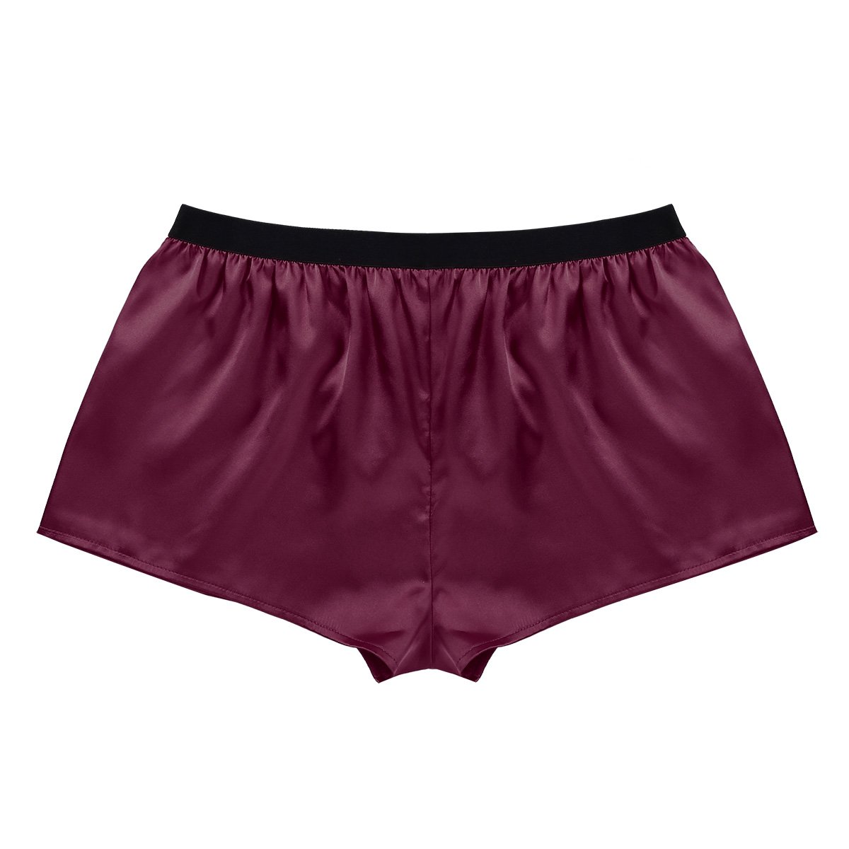 Hularka Men's Elastic Silk Boxer Shorts - Breathable Underwear, Swim Trunks, Sleep Shorts & Lounge Pajamas for Comfort & Style - Perfect for Swimming, Sleeping & Relaxing at Home