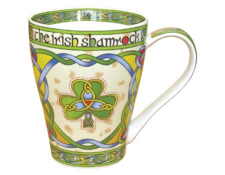 Royal Tara Irish Shamrock Porcelain Tea Set - Celtic Knot Teapot with Removable Lid, 2 Matching Mugs & Tea Bag Holder | Perfect for St. Patrick's Day Gifts, Afternoon Tea & Irish-Themed Decor