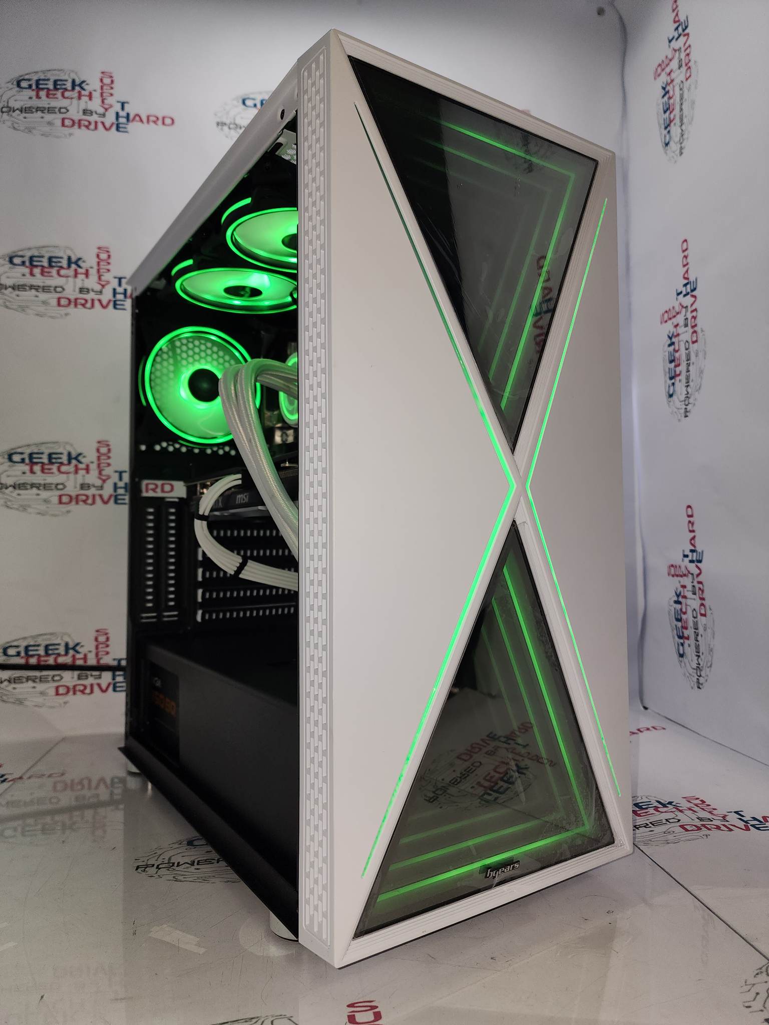 High-Performance Pinnacle Gaming PC Desktop - Intel i7 Processor, NVIDIA RTX 3060 Ti GPU, 500GB/1TB/2TB SSD, 8GB/16GB/32GB RAM, Blackwidow White H6 Case - Ultimate Gaming & Streaming Setup for Esports & Content Creation