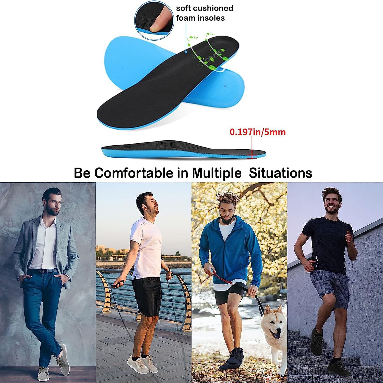 JOINFREE Men's Barefoot Walking Shoes - Wide Toe Box Zero Drop Minimalist Trail Running Shoes for Natural Movement & Comfort | Perfect for Hiking, Gym Workouts & Everyday Wear