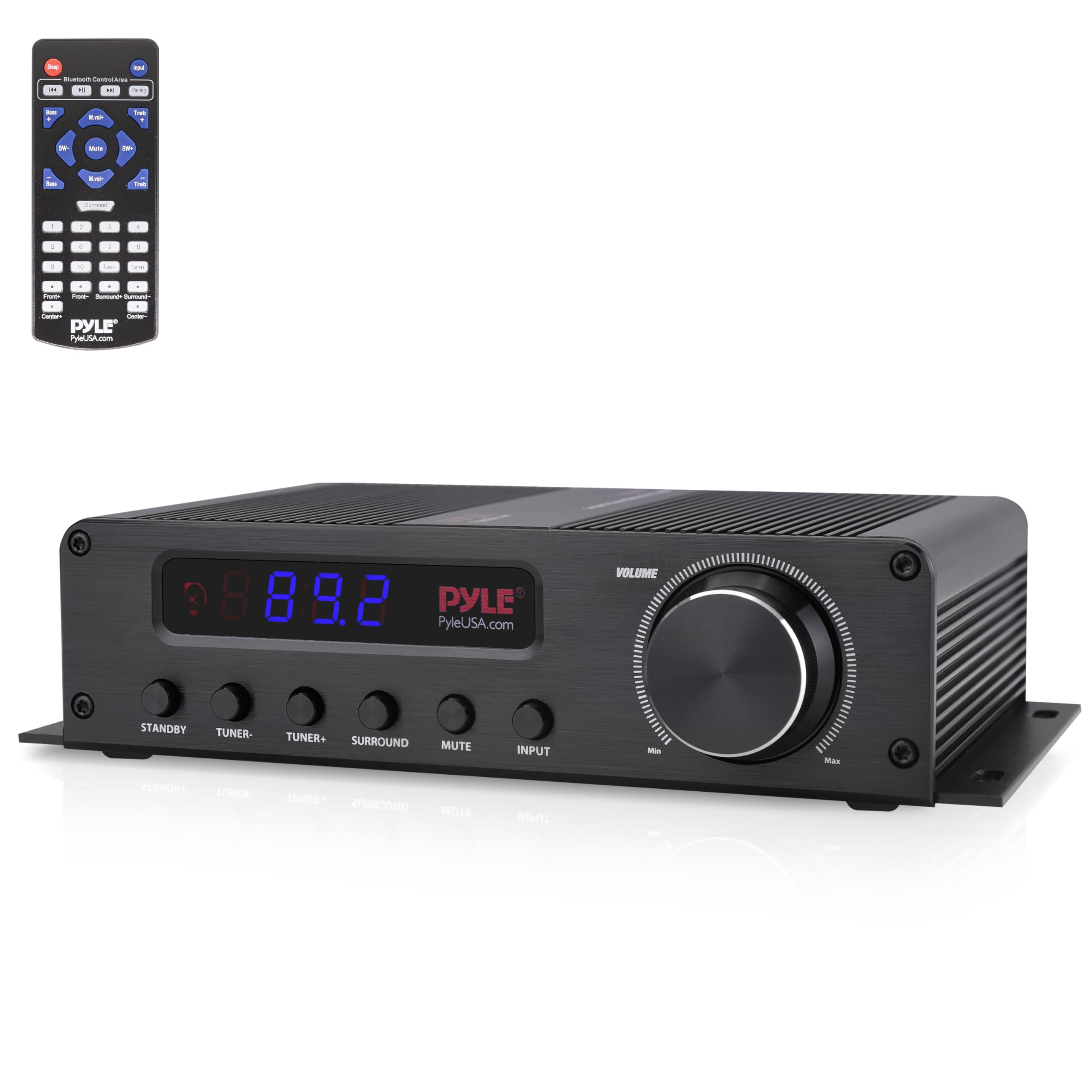 Pyle 100W 5 Channel Bluetooth Audio Amplifier - Wireless Home Theater Stereo Receiver with HDMI, AUX, FM Antenna & Subwoofer Input - Perfect for Surround Sound Systems, Gaming Setups & Home Entertainment - PFA540BT.6