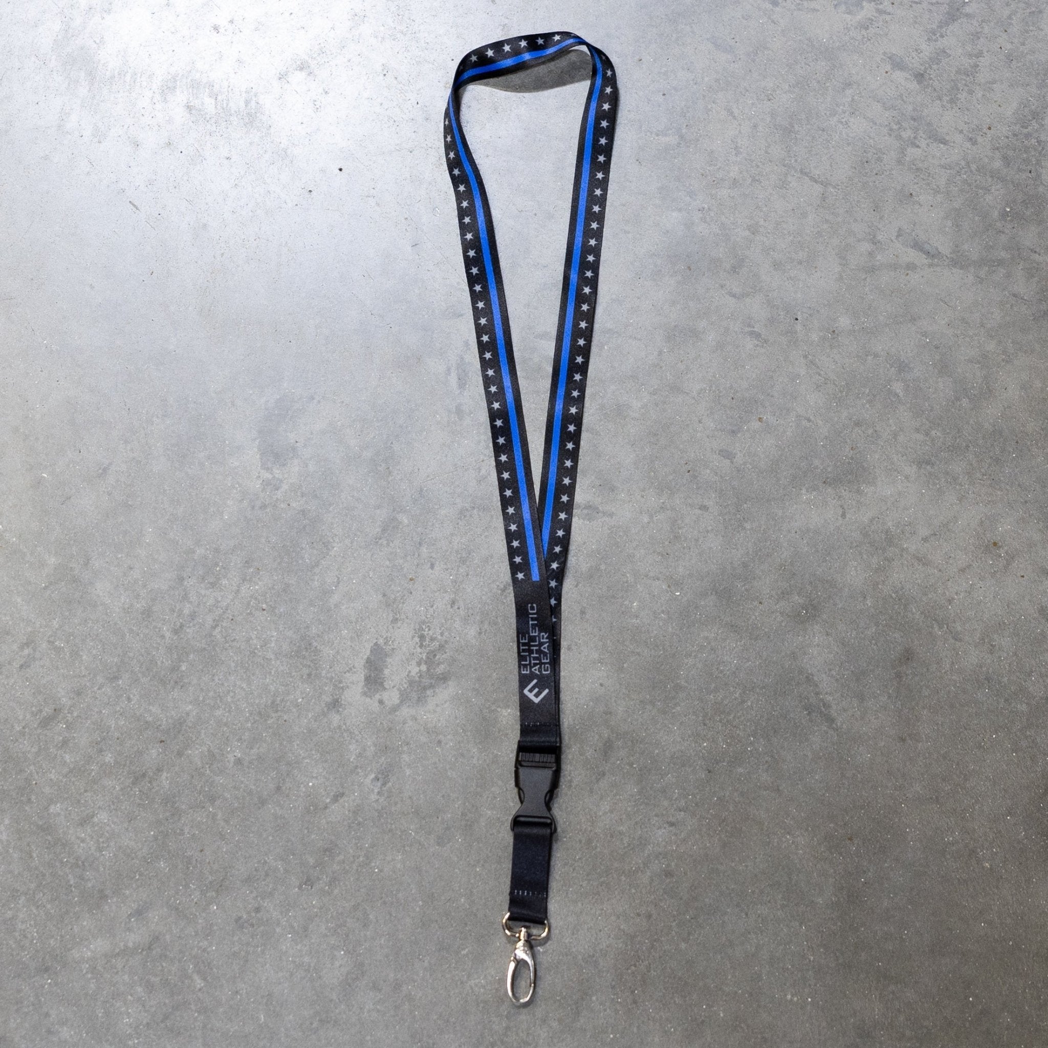 Thin Blue Line Lanyard - Premium Police Support Lanyard with Breakaway Safety Clip - Perfect for ID Badges, Keys & Work Security (Law Enforcement, First Responders, Security Personnel)