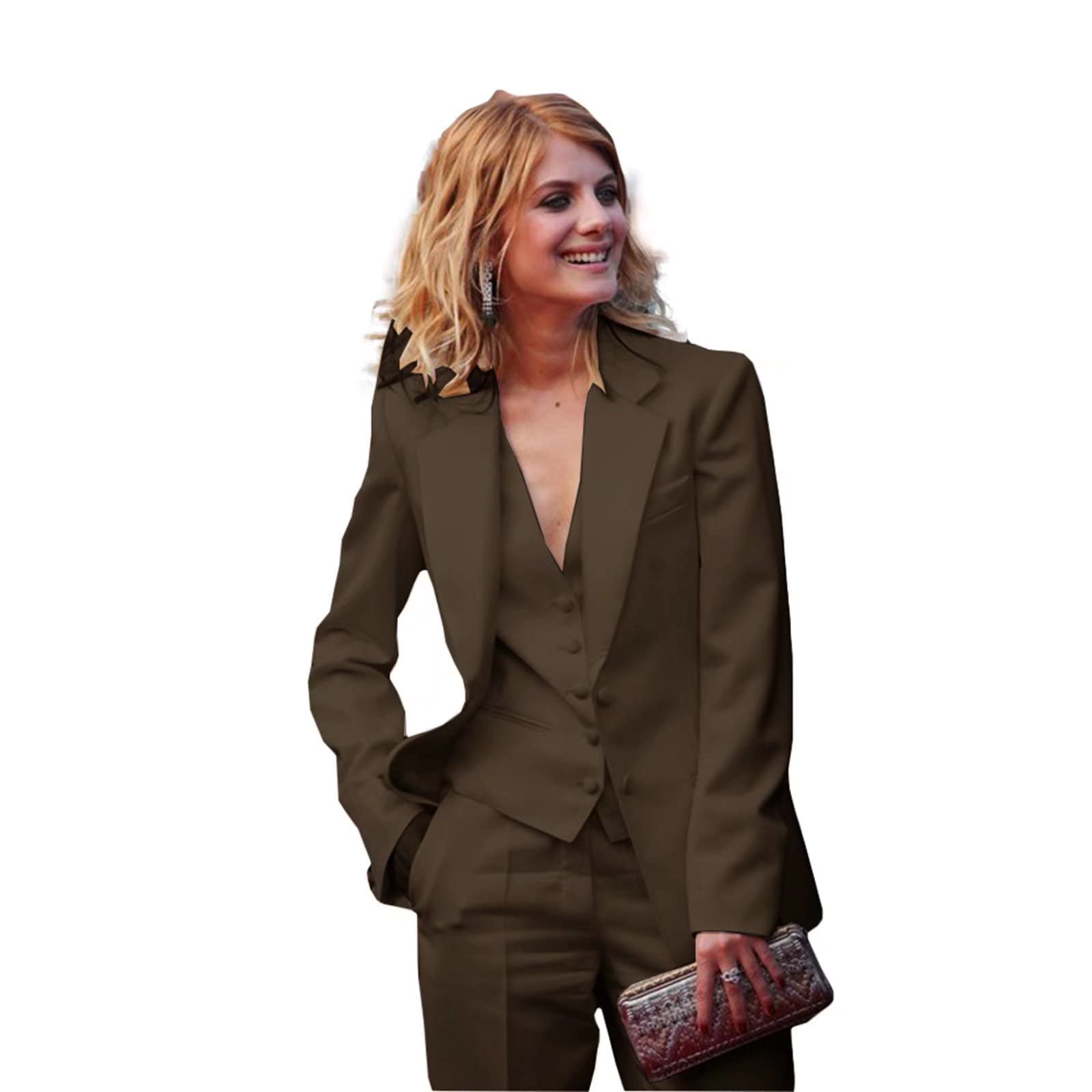 Women's 3-Piece Business Office Suit Set - Slim Fit Blazer, Pants & Vest for Professional Workwear | Formal Tuxedo Style for Office, Meetings & Special Events